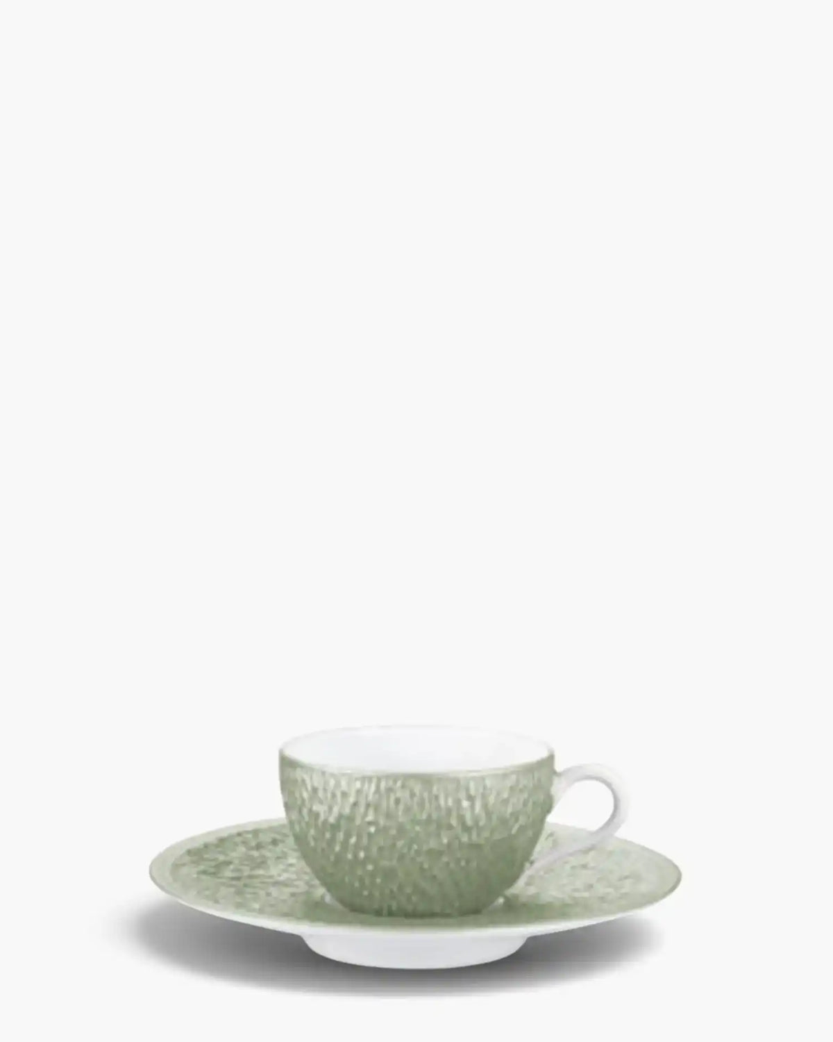 Raynaud Minéral coffee cup with saucer in Limoges porcelain with coloured decoration Iridescent celadon Moka - Buy now on ShopDecor - Discover the best products by RAYNAUD design