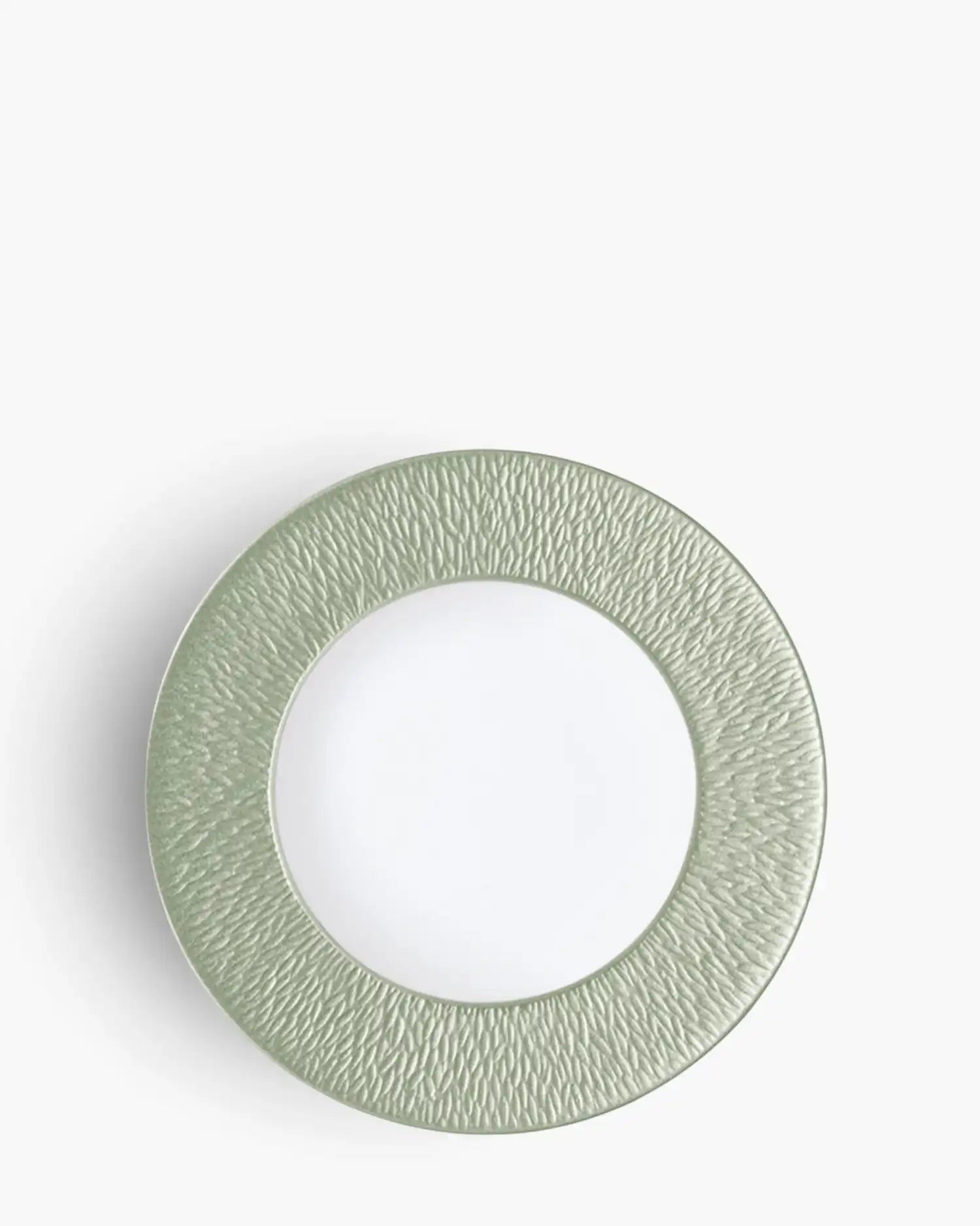 Raynaud Minéral coupe dinner plate in Limoges porcelain with coloured decoration Iridescent celadon ∅ 29 cm - Buy now on ShopDecor - Discover the best products by RAYNAUD design