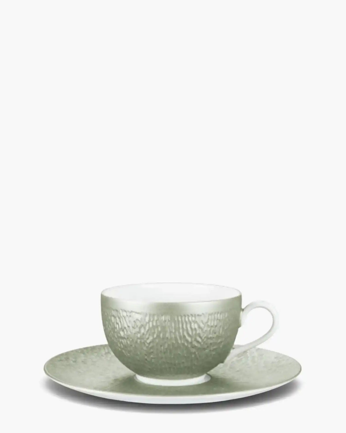 Raynaud Minéral tea cup with saucer in Limoges porcelain with coloured decoration Iridescent celadon 25 cl - Buy now on ShopDecor - Discover the best products by RAYNAUD design