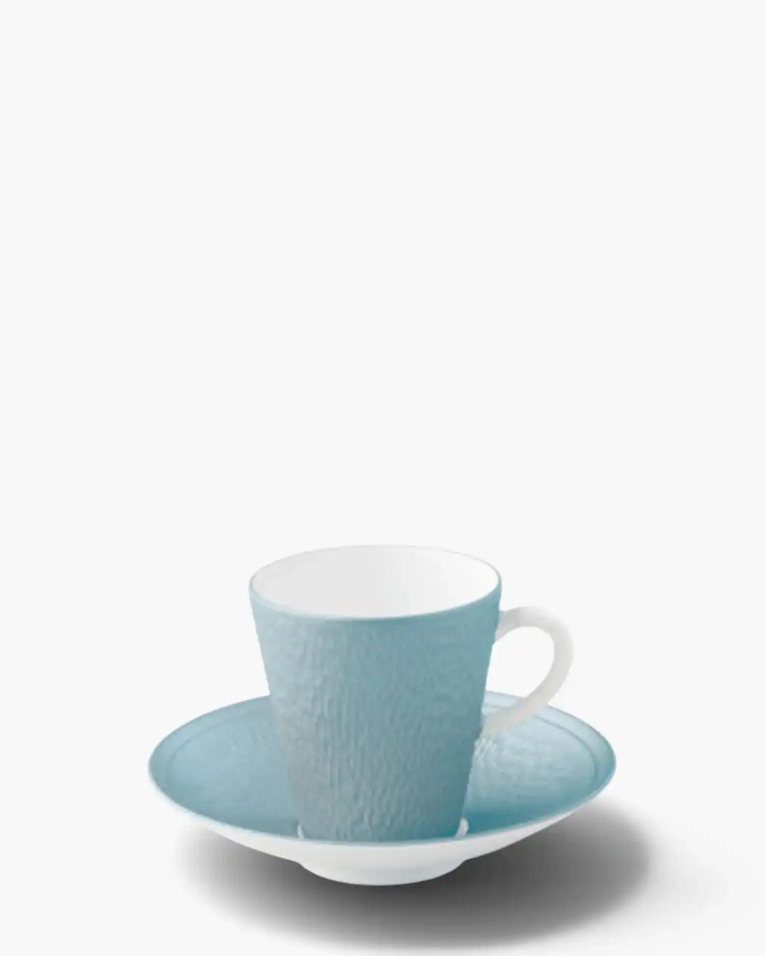 Raynaud Minéral coffee cup with saucer in Limoges porcelain with coloured decoration Ciel iridescent sky blue Coffee - Buy now on ShopDecor - Discover the best products by RAYNAUD design