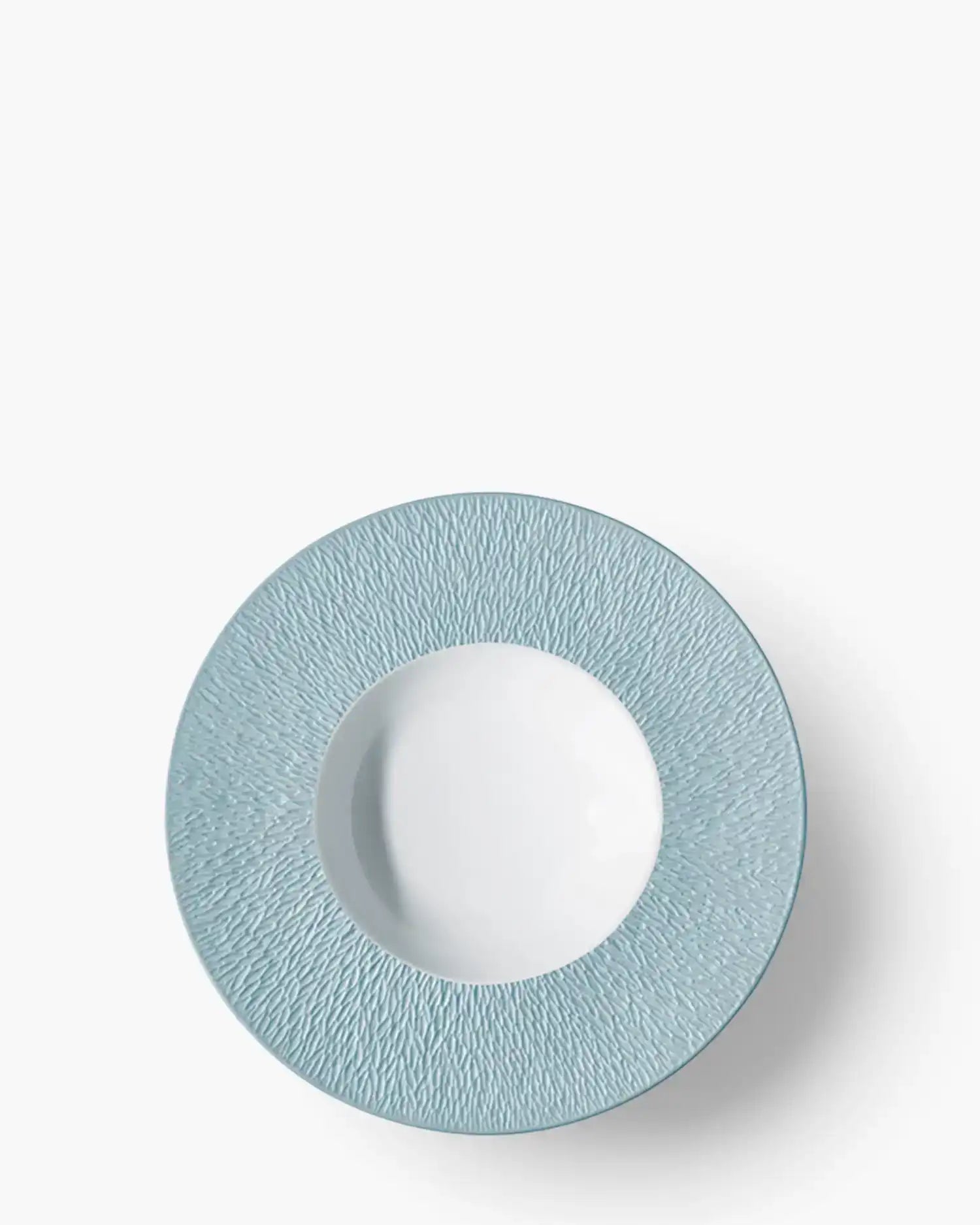Raynaud Minéral deep plate in Limoges porcelain with coloured decoration Ciel iridescent sky blue ∅ 27 cm - Buy now on ShopDecor - Discover the best products by RAYNAUD design