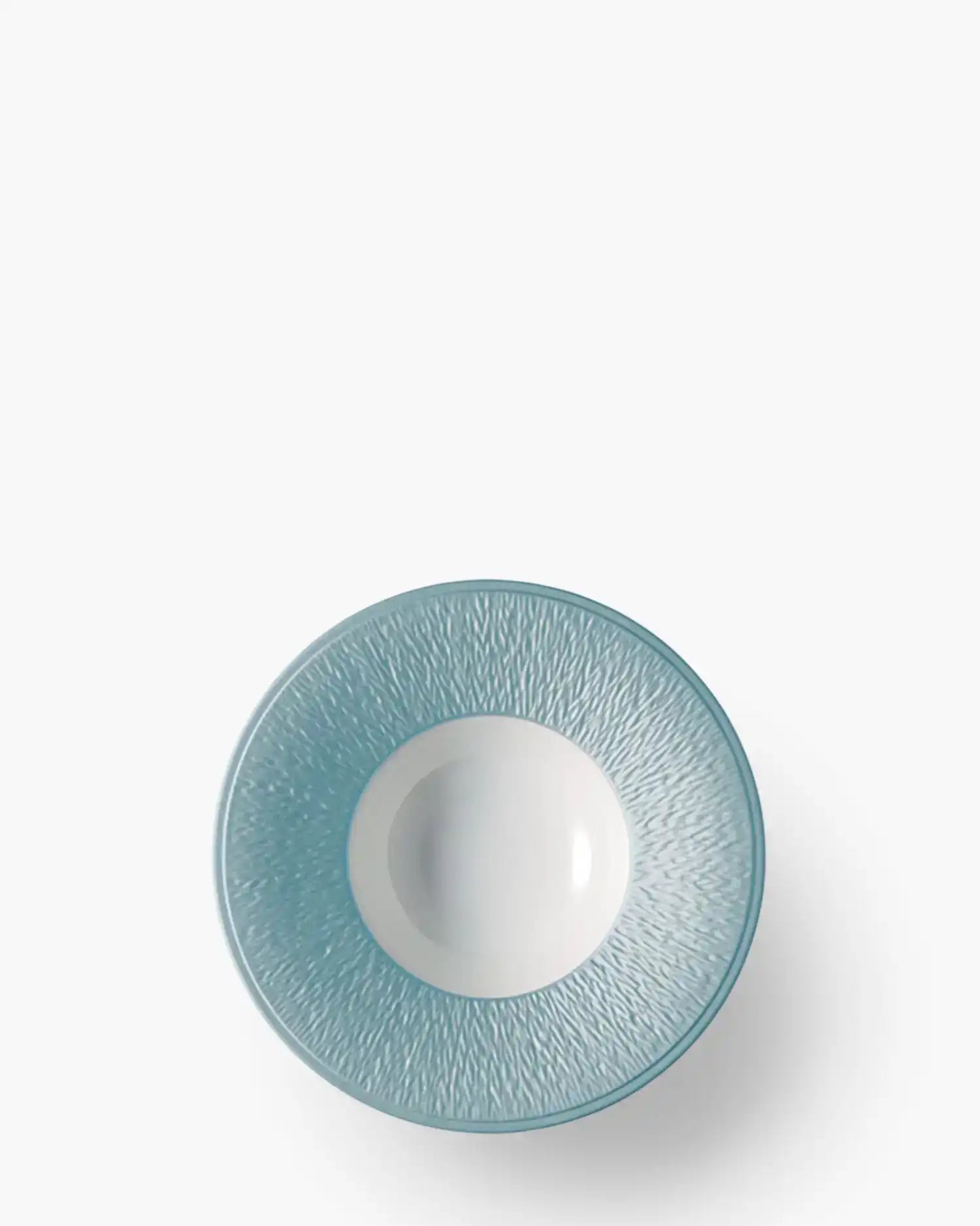Raynaud Minéral deep plate in Limoges porcelain with coloured decoration Ciel iridescent sky blue ∅ 22 cm - Buy now on ShopDecor - Discover the best products by RAYNAUD design