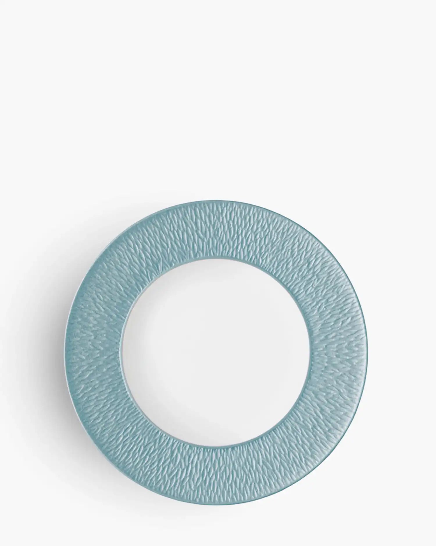 Raynaud Minéral coupe dinner plate in Limoges porcelain with coloured decoration Ciel iridescent sky blue ∅ 29 cm - Buy now on ShopDecor - Discover the best products by RAYNAUD design