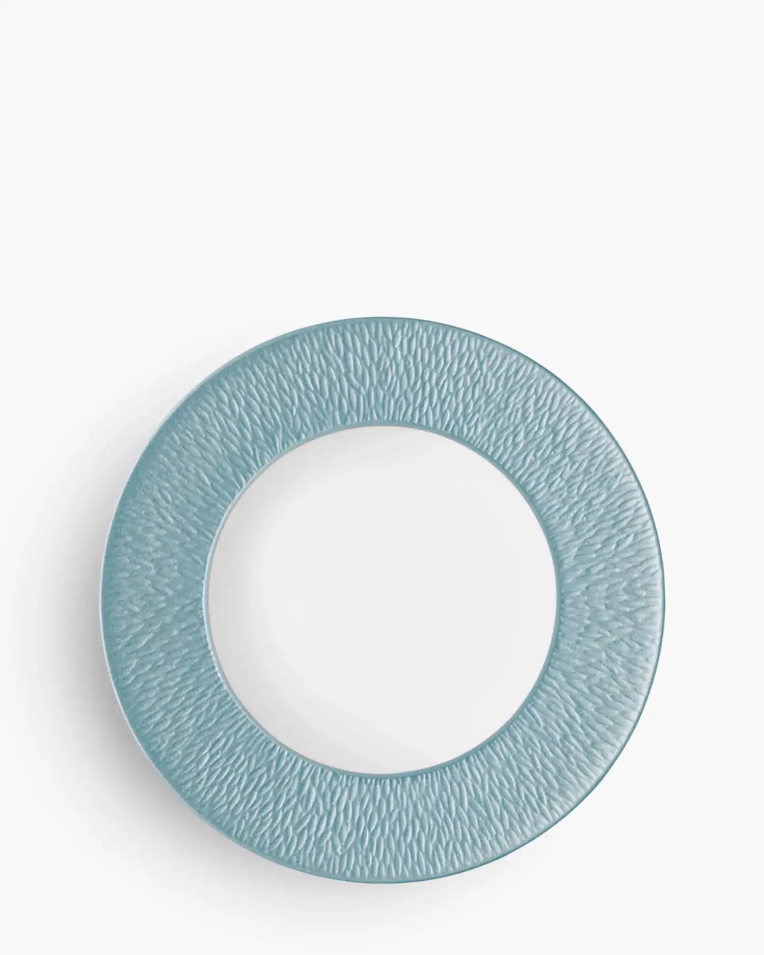 Raynaud Minéral coupe dinner plate in Limoges porcelain with coloured decoration Ciel iridescent sky blue ∅ 32 cm - Buy now on ShopDecor - Discover the best products by RAYNAUD design
