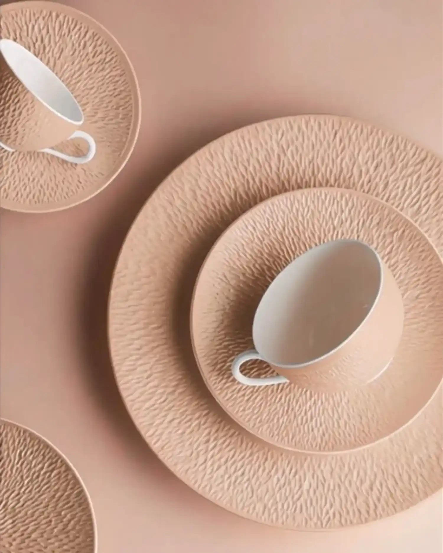 Raynaud Minéral tea cup with saucer in Limoges porcelain with coloured decoration - Buy now on ShopDecor - Discover the best products by RAYNAUD design