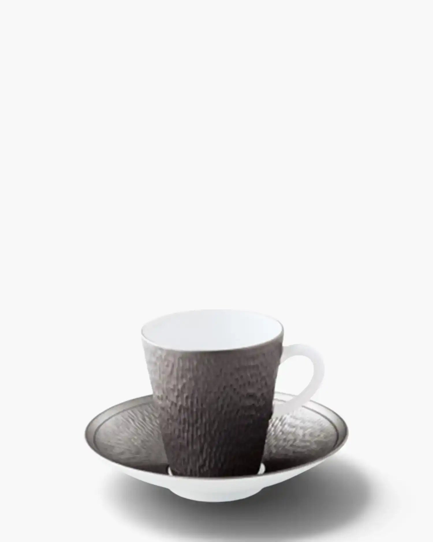 Raynaud Minéral coffee cup with saucer in Limoges porcelain with coloured decoration Étain iridescent pewter Coffee - Buy now on ShopDecor - Discover the best products by RAYNAUD design
