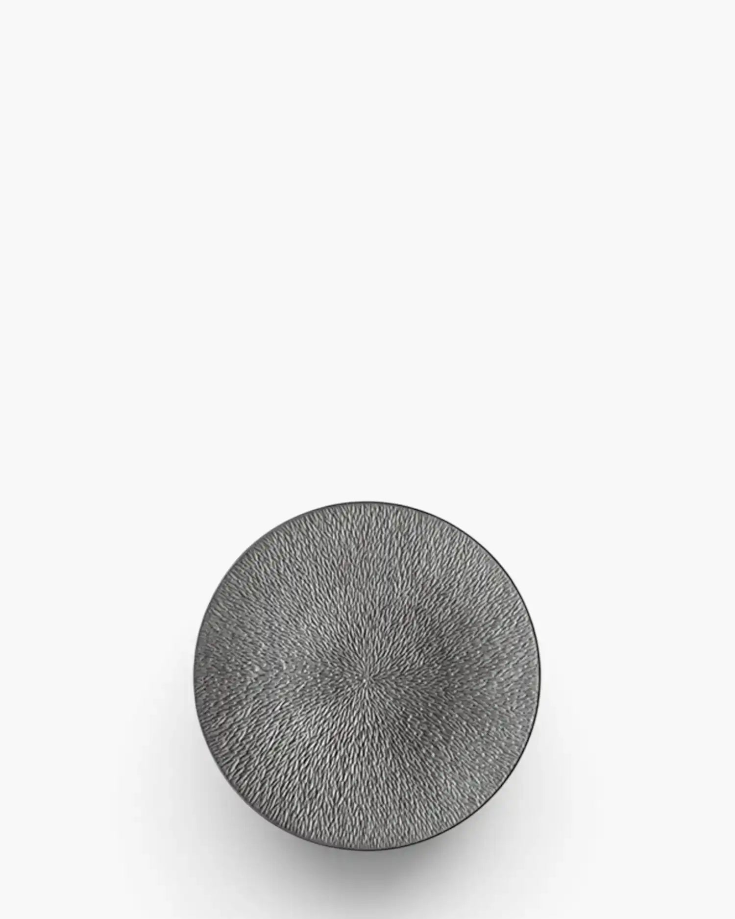 Raynaud Minéral fully engraved coupe dinner plate in Limoges porcelain with coloured decoration Étain iridescent pewter ∅ 16 cm - Buy now on ShopDecor - Discover the best products by RAYNAUD design