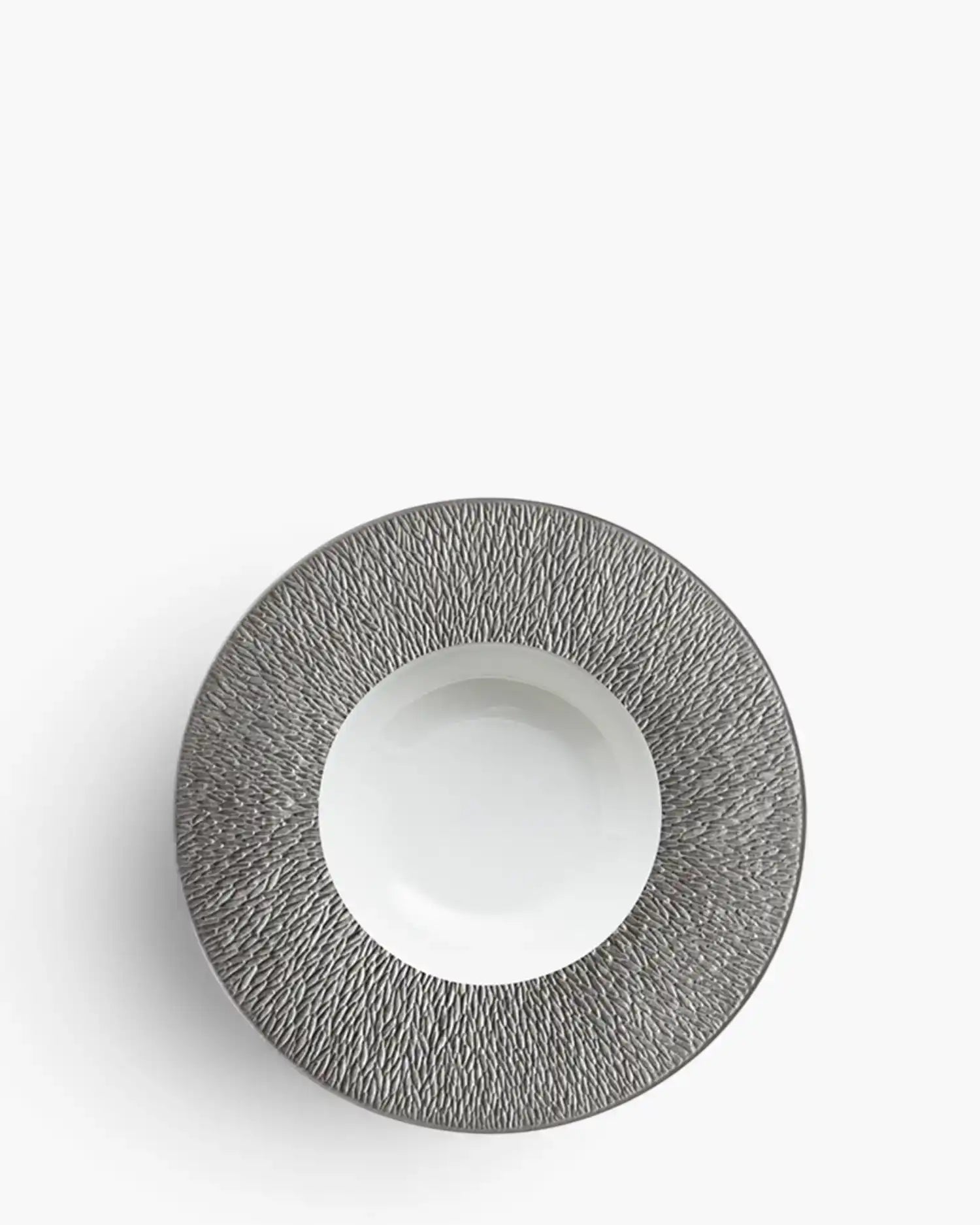 Raynaud Minéral deep plate in Limoges porcelain with coloured decoration Étain iridescent pewter ∅ 27 cm - Buy now on ShopDecor - Discover the best products by RAYNAUD design