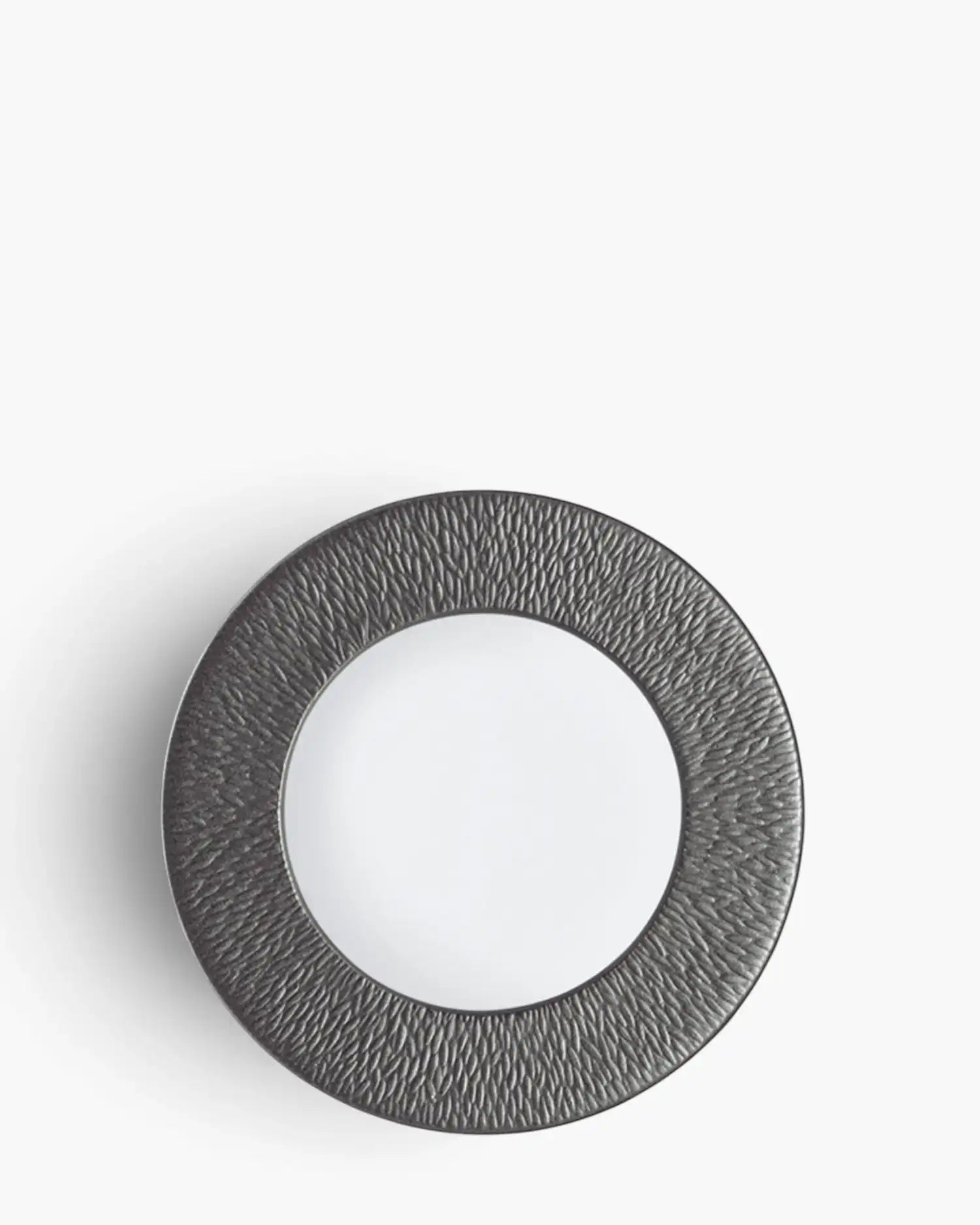 Raynaud Minéral coupe dinner plate in Limoges porcelain with coloured decoration Étain iridescent pewter ∅ 27 cm - Buy now on ShopDecor - Discover the best products by RAYNAUD design