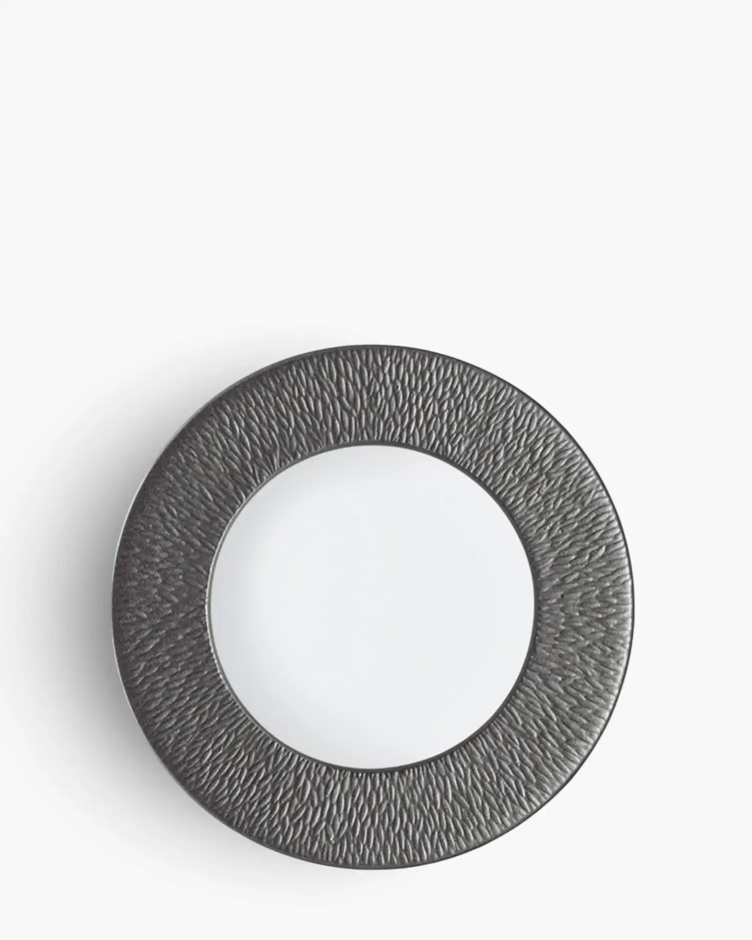 Raynaud Minéral coupe dinner plate in Limoges porcelain with coloured decoration Étain iridescent pewter ∅ 29 cm - Buy now on ShopDecor - Discover the best products by RAYNAUD design