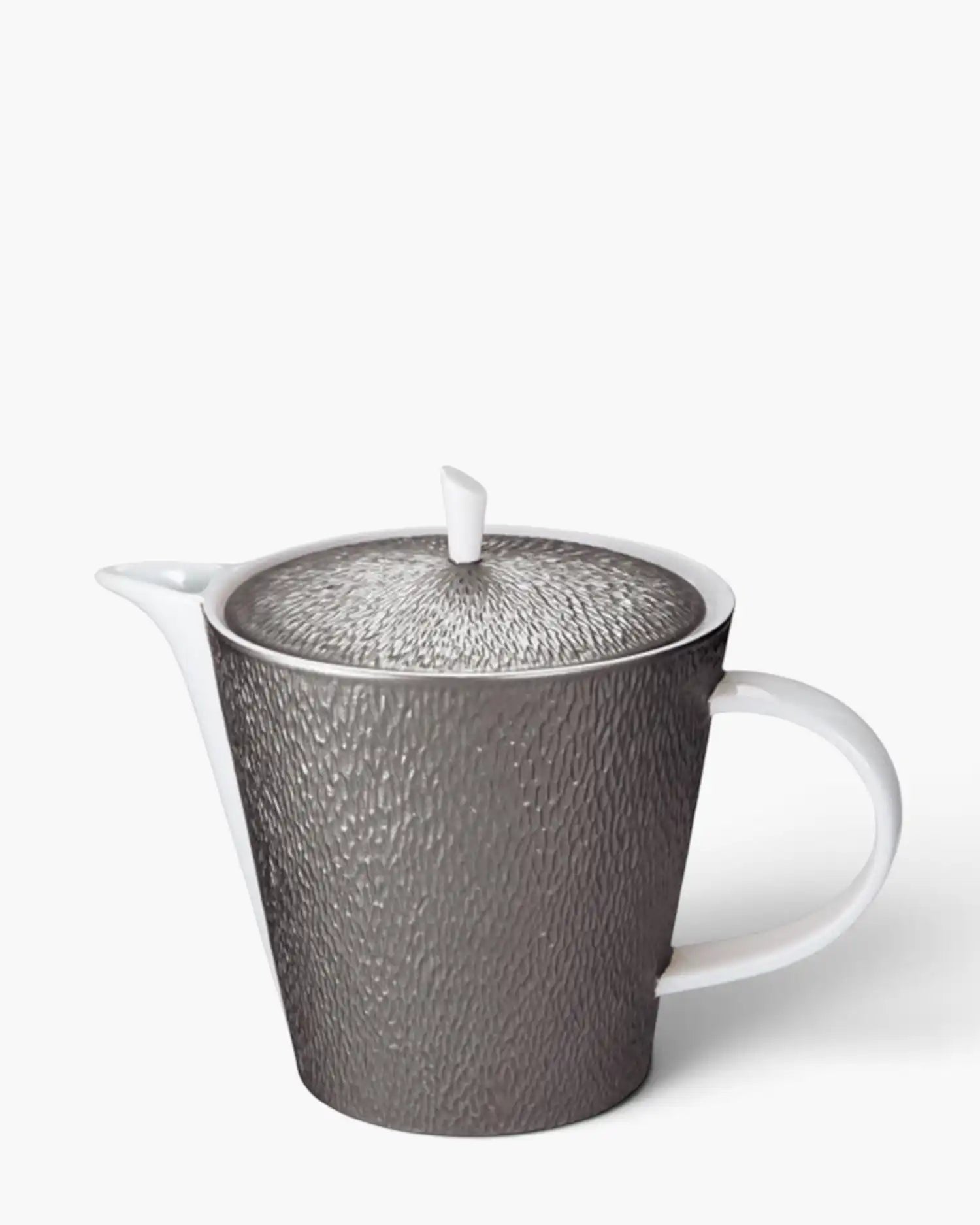 Raynaud Minéral tea/coffee pot in Limoges porcelain with coloured decoration Étain iridescent pewter 81 cl - Buy now on ShopDecor - Discover the best products by RAYNAUD design