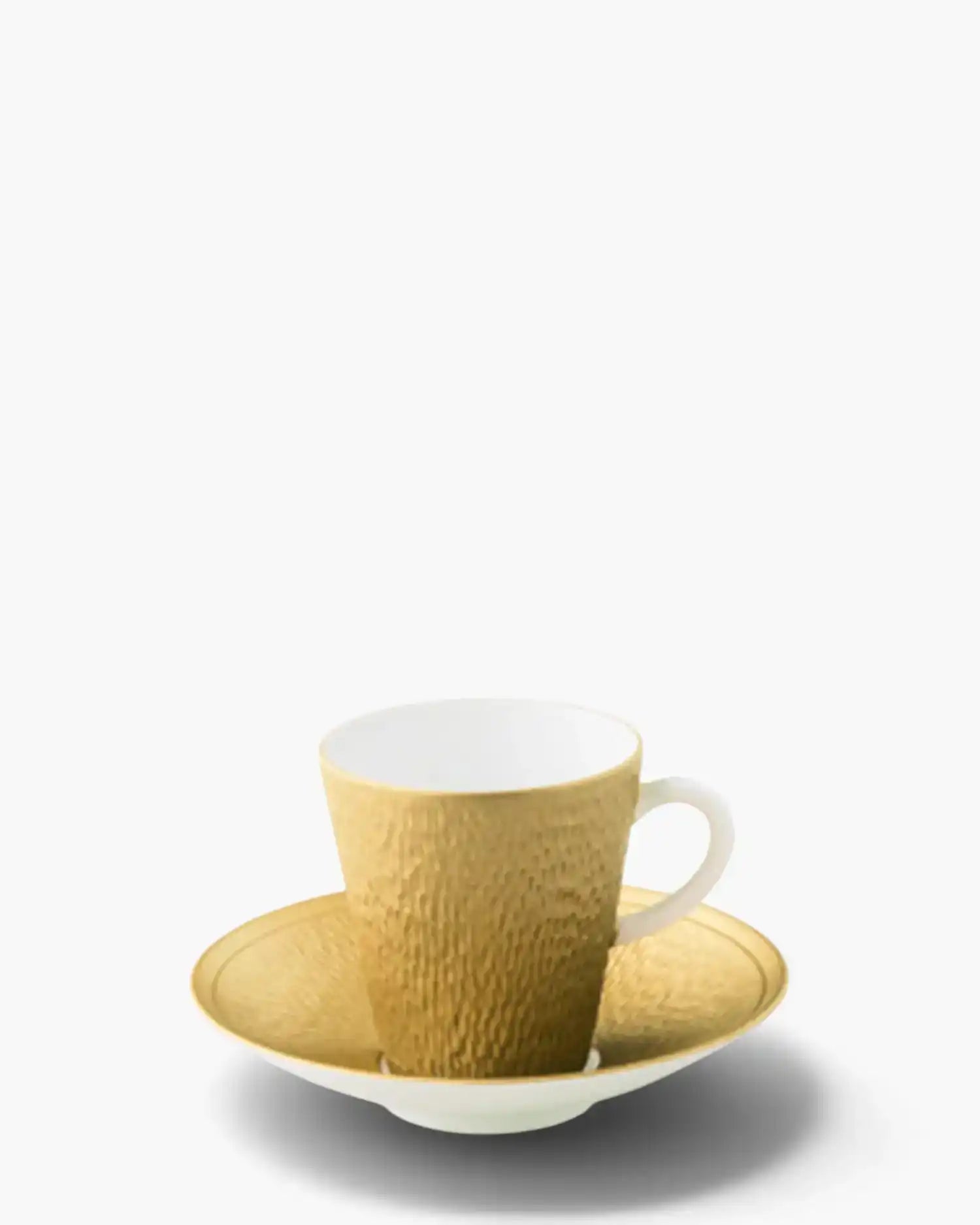 Raynaud Minéral coffee cup with saucer in Limoges porcelain with coloured decoration Gold Minéral Coffee - Buy now on ShopDecor - Discover the best products by RAYNAUD design