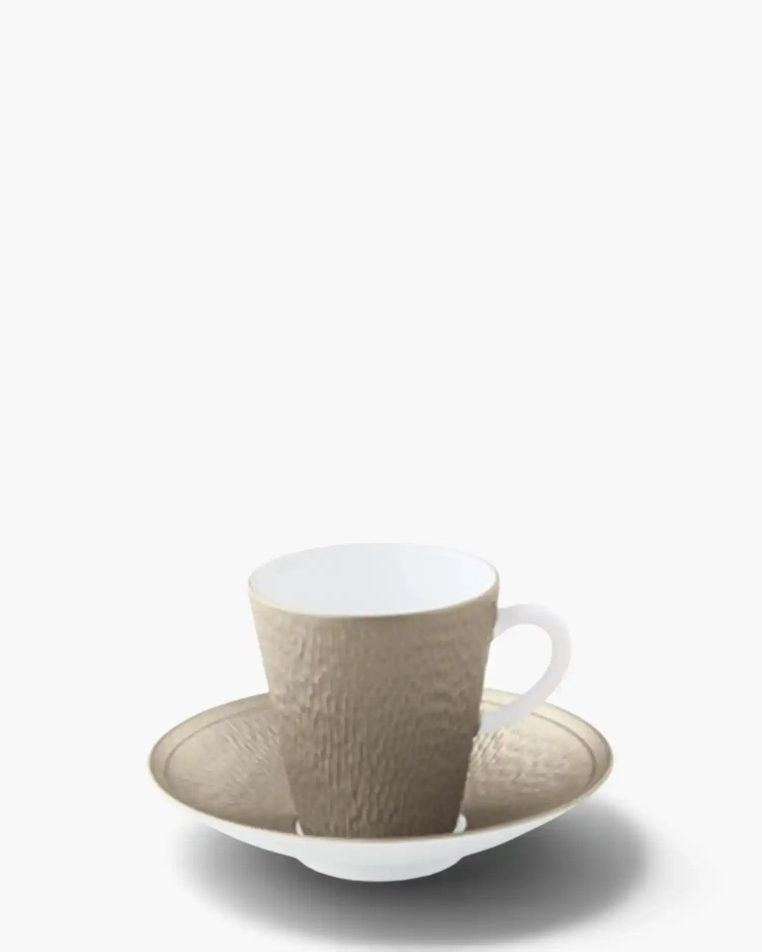 Raynaud Minéral coffee cup with saucer in Limoges porcelain with coloured decoration Iridescent grey Coffee - Buy now on ShopDecor - Discover the best products by RAYNAUD design