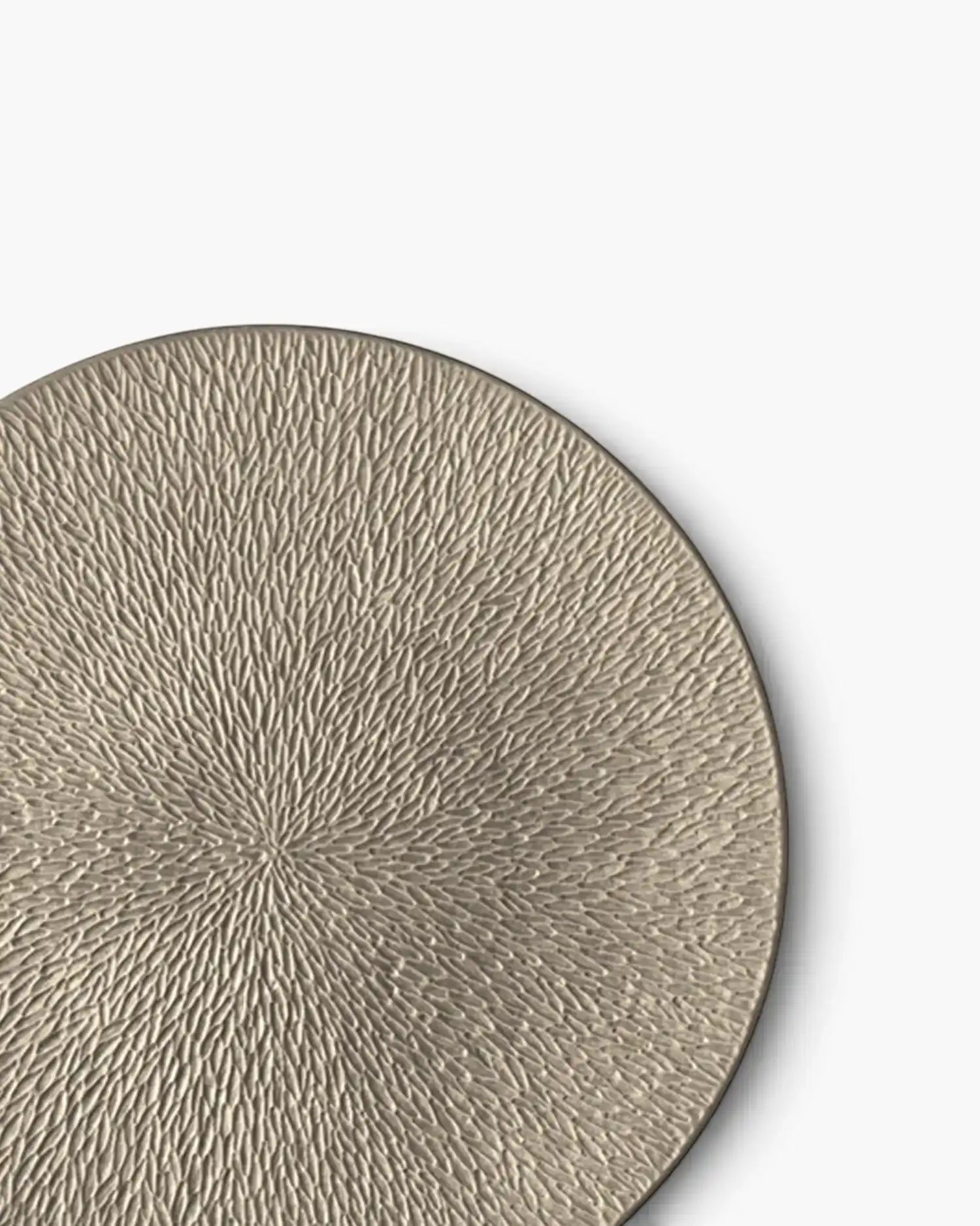 Raynaud Minéral fully engraved coupe dinner plate in Limoges porcelain with coloured decoration - Buy now on ShopDecor - Discover the best products by RAYNAUD design