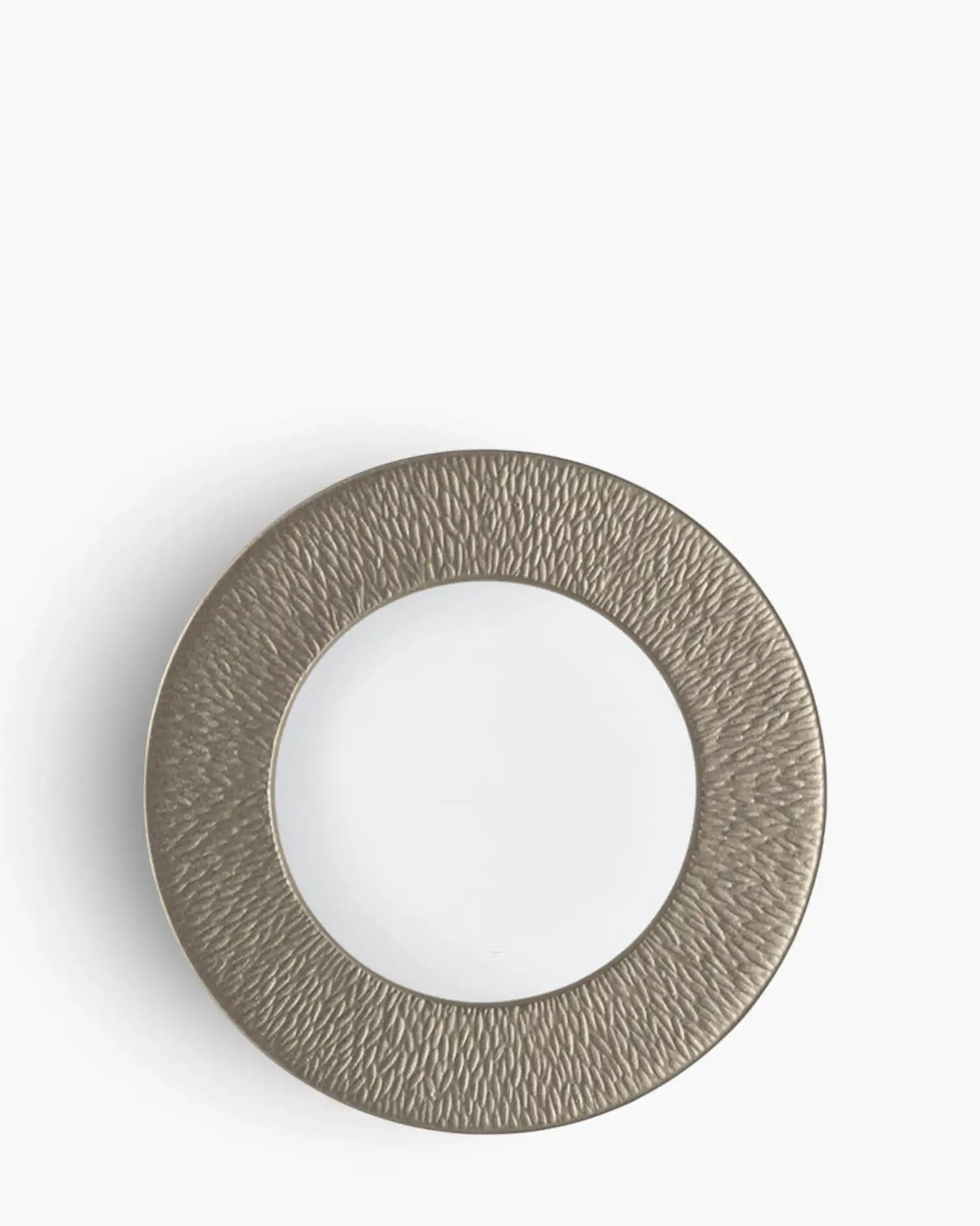 Raynaud Minéral coupe dinner plate in Limoges porcelain with coloured decoration Iridescent grey ∅ 29 cm - Buy now on ShopDecor - Discover the best products by RAYNAUD design
