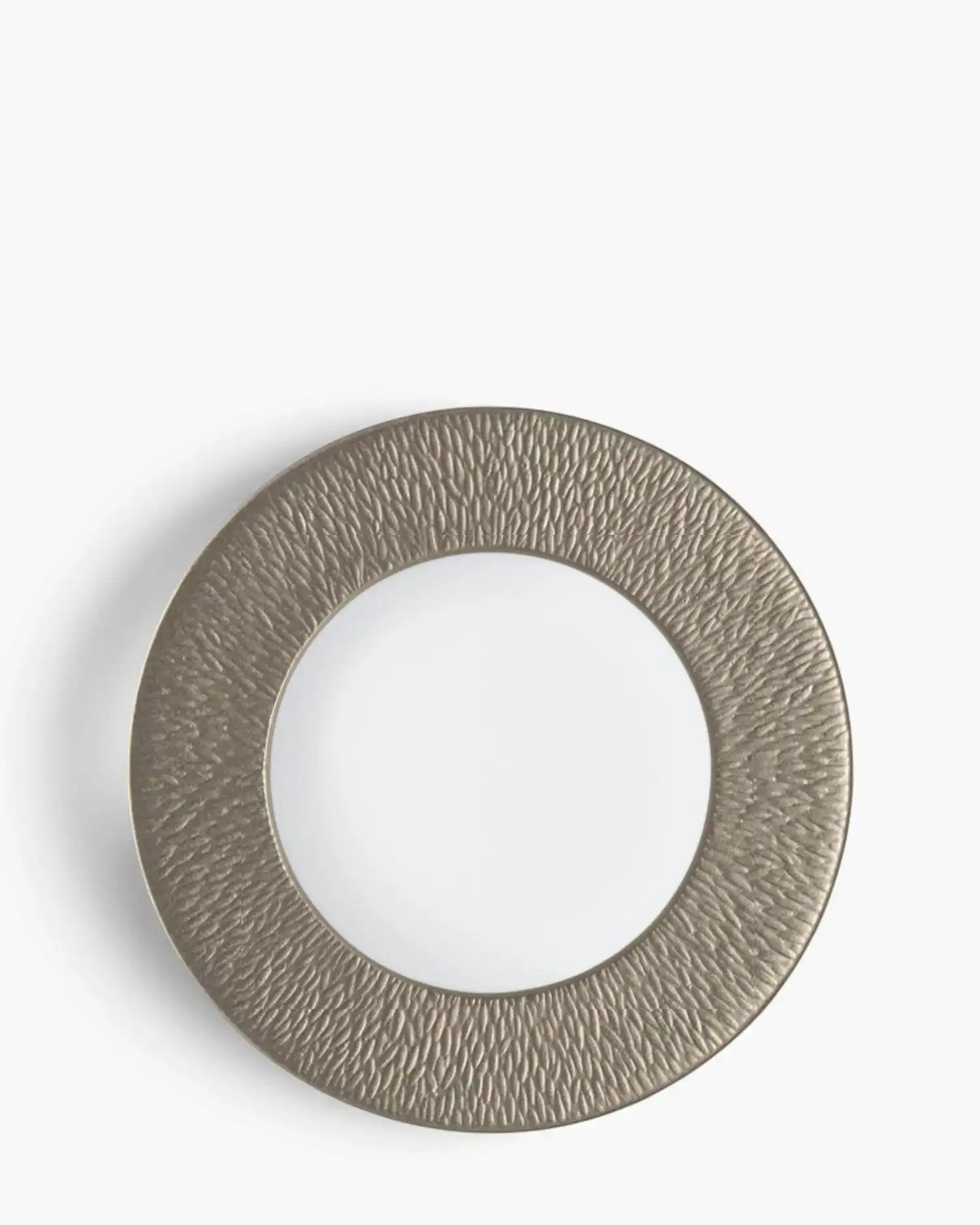 Raynaud Minéral coupe dinner plate in Limoges porcelain with coloured decoration Iridescent grey ∅ 32 cm - Buy now on ShopDecor - Discover the best products by RAYNAUD design