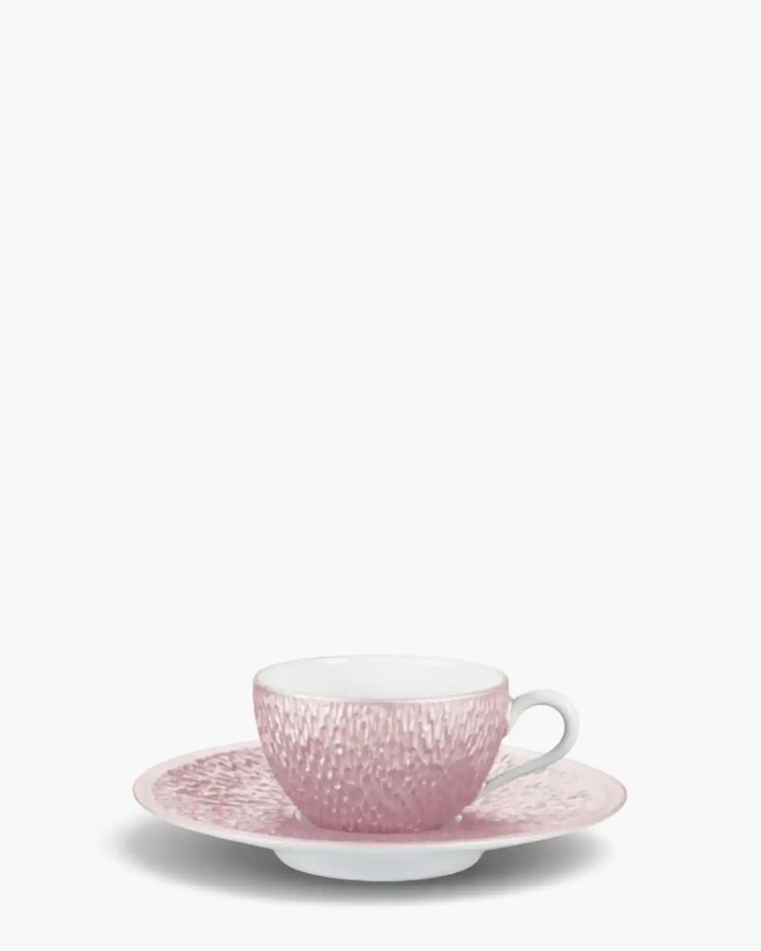 Raynaud Minéral coffee cup with saucer in Limoges porcelain with coloured decoration Nacre iridescent mother of pearl Moka - Buy now on ShopDecor - Discover the best products by RAYNAUD design