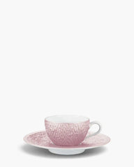 Raynaud Minéral coffee cup with saucer in Limoges porcelain with coloured decoration Nacre iridescent mother of pearl Moka - Buy now on ShopDecor - Discover the best products by RAYNAUD design