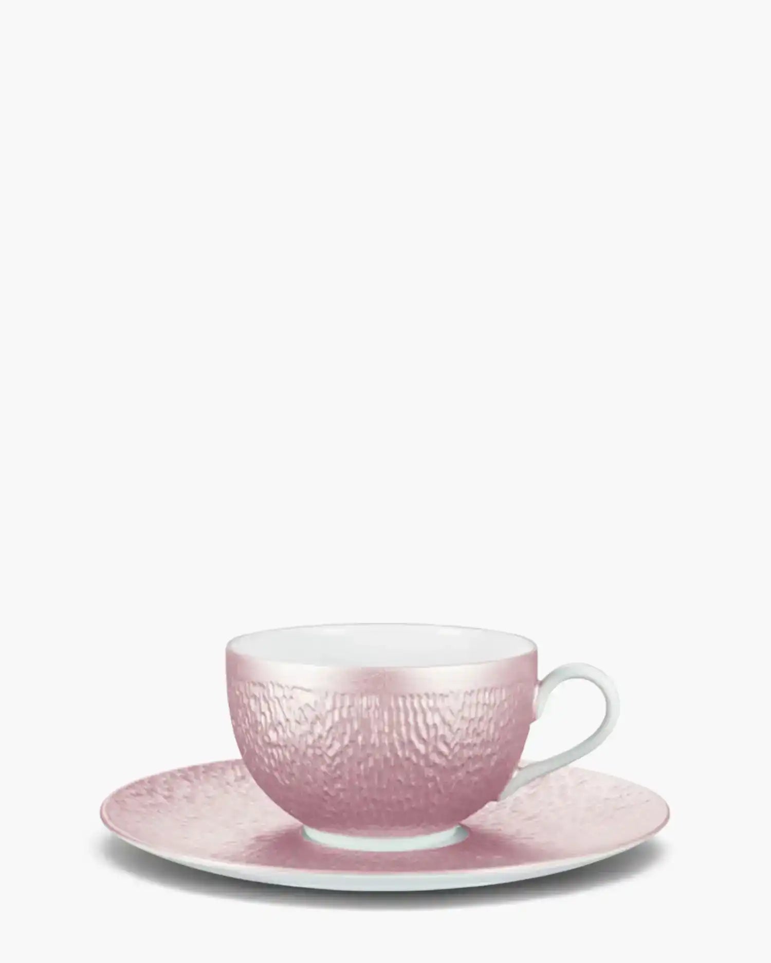Raynaud Minéral tea cup with saucer in Limoges porcelain with coloured decoration Nacre iridescent mother of pearl 25 cl - Buy now on ShopDecor - Discover the best products by RAYNAUD design