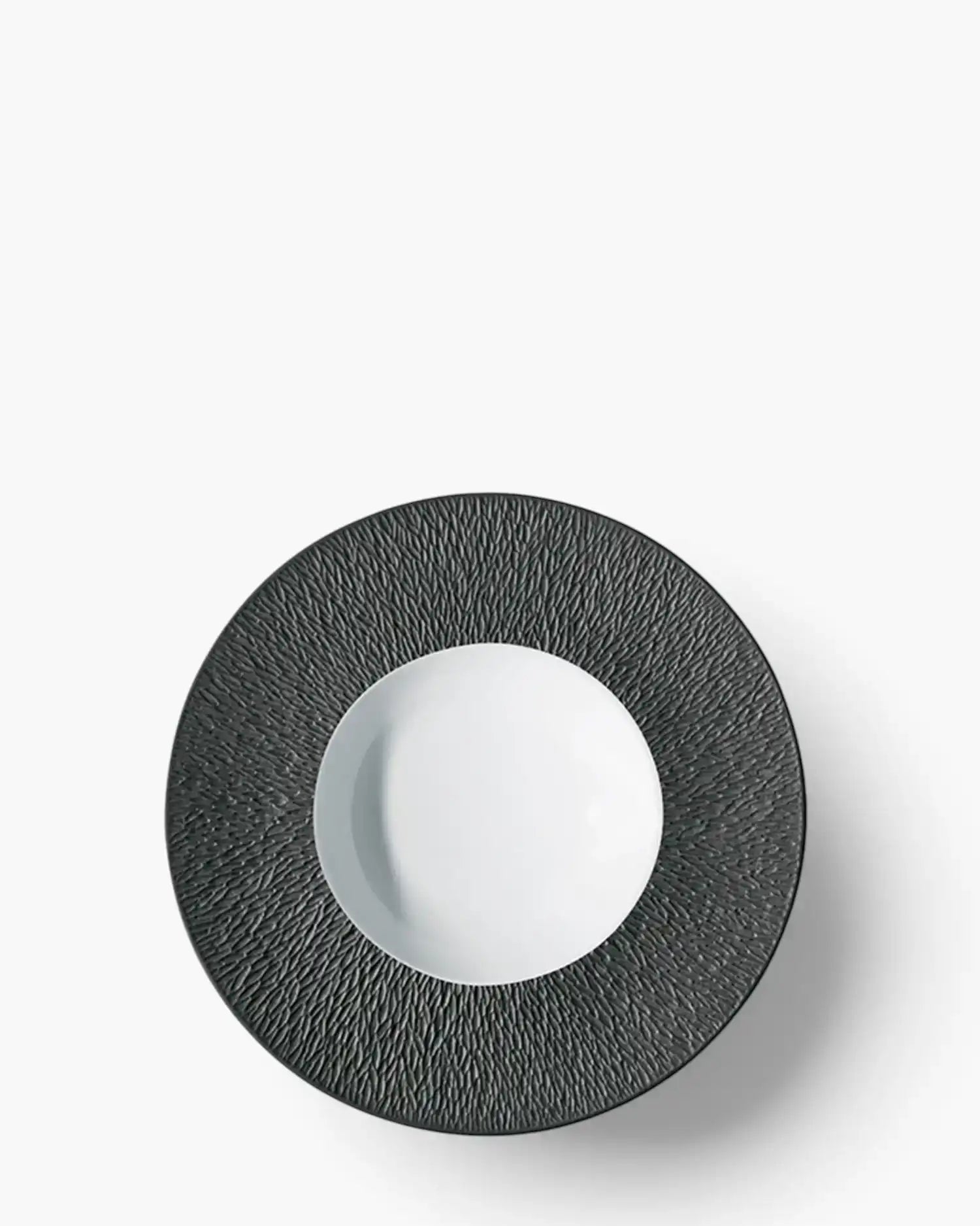 Raynaud Minéral deep plate in Limoges porcelain with coloured decoration Iridescent black ∅ 27 cm - Buy now on ShopDecor - Discover the best products by RAYNAUD design