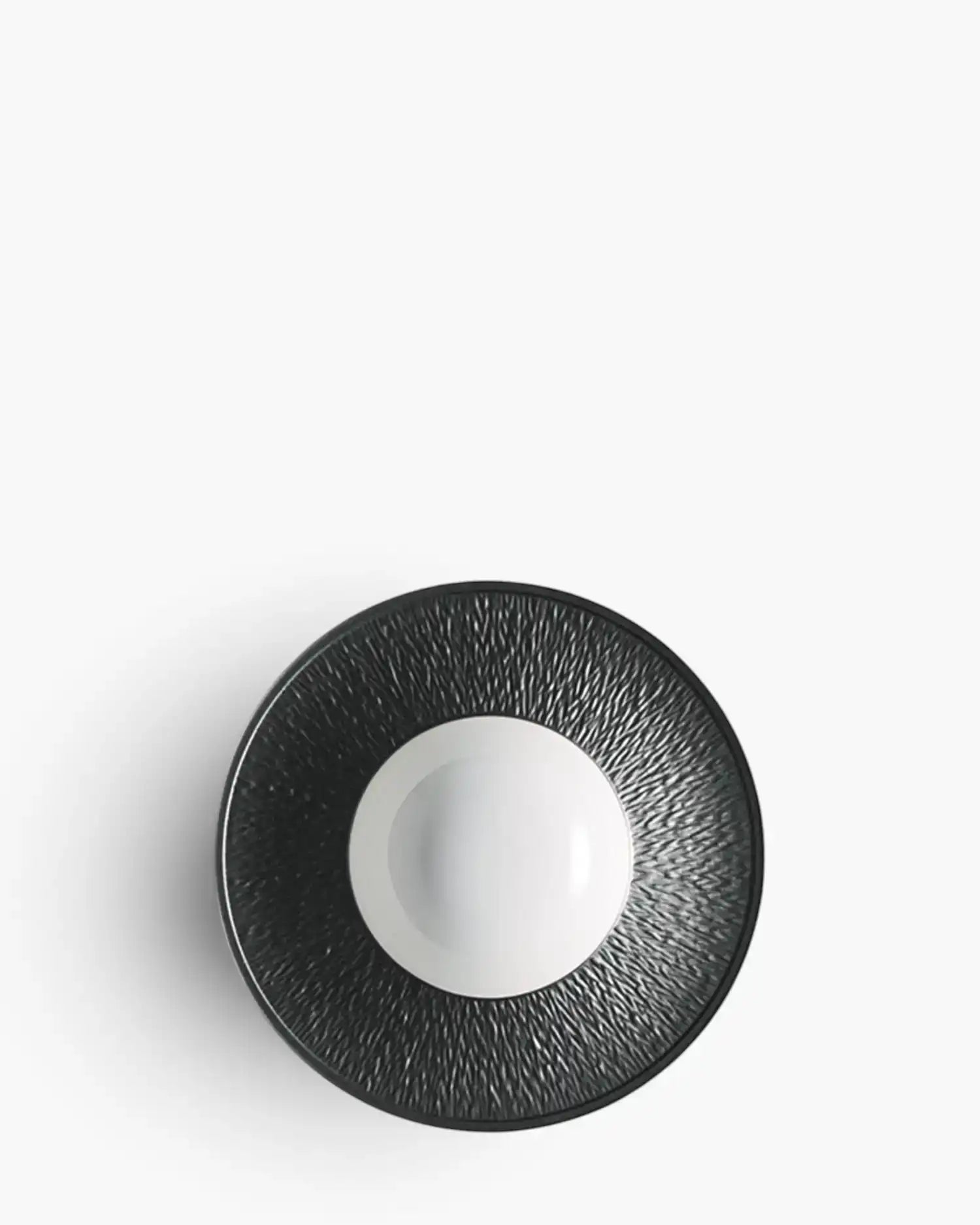 Raynaud Minéral deep plate in Limoges porcelain with coloured decoration Iridescent black ∅ 22 cm - Buy now on ShopDecor - Discover the best products by RAYNAUD design
