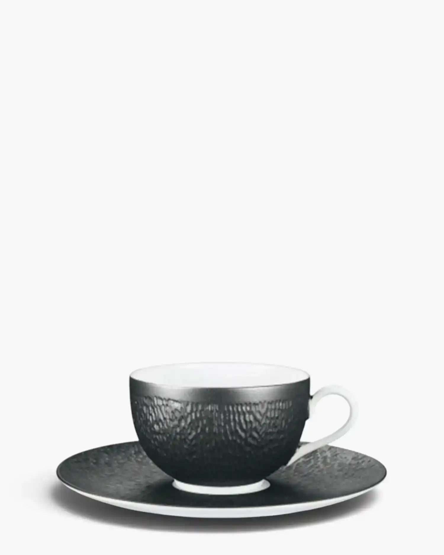 Raynaud Minéral tea cup with saucer in Limoges porcelain with coloured decoration Iridescent black 25 cl - Buy now on ShopDecor - Discover the best products by RAYNAUD design