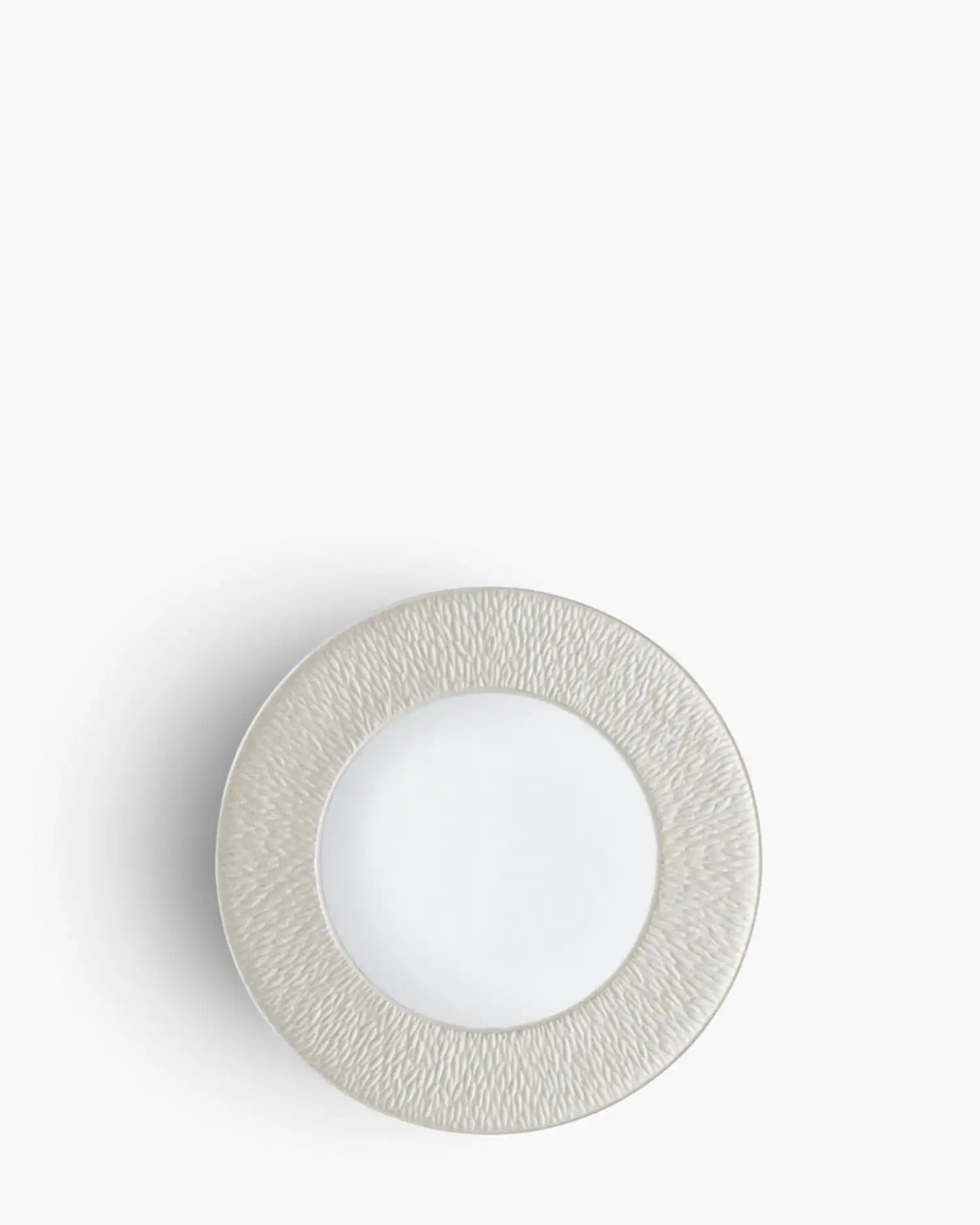 Raynaud Minéral coupe dinner plate in Limoges porcelain with coloured decoration Iridescent pearl ∅ 22 cm - Buy now on ShopDecor - Discover the best products by RAYNAUD design