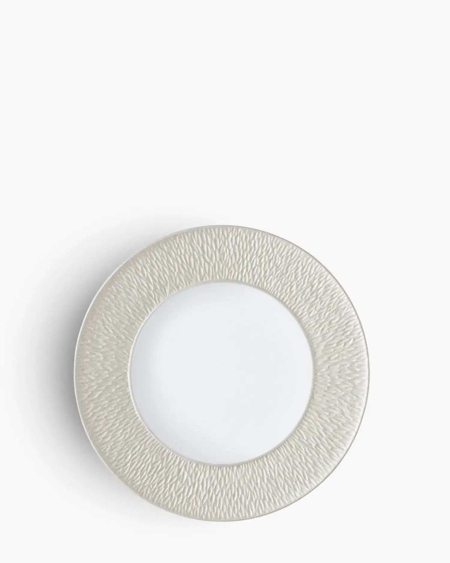 Raynaud Minéral coupe dinner plate in Limoges porcelain with coloured decoration Iridescent pearl ∅ 27 cm - Buy now on ShopDecor - Discover the best products by RAYNAUD design