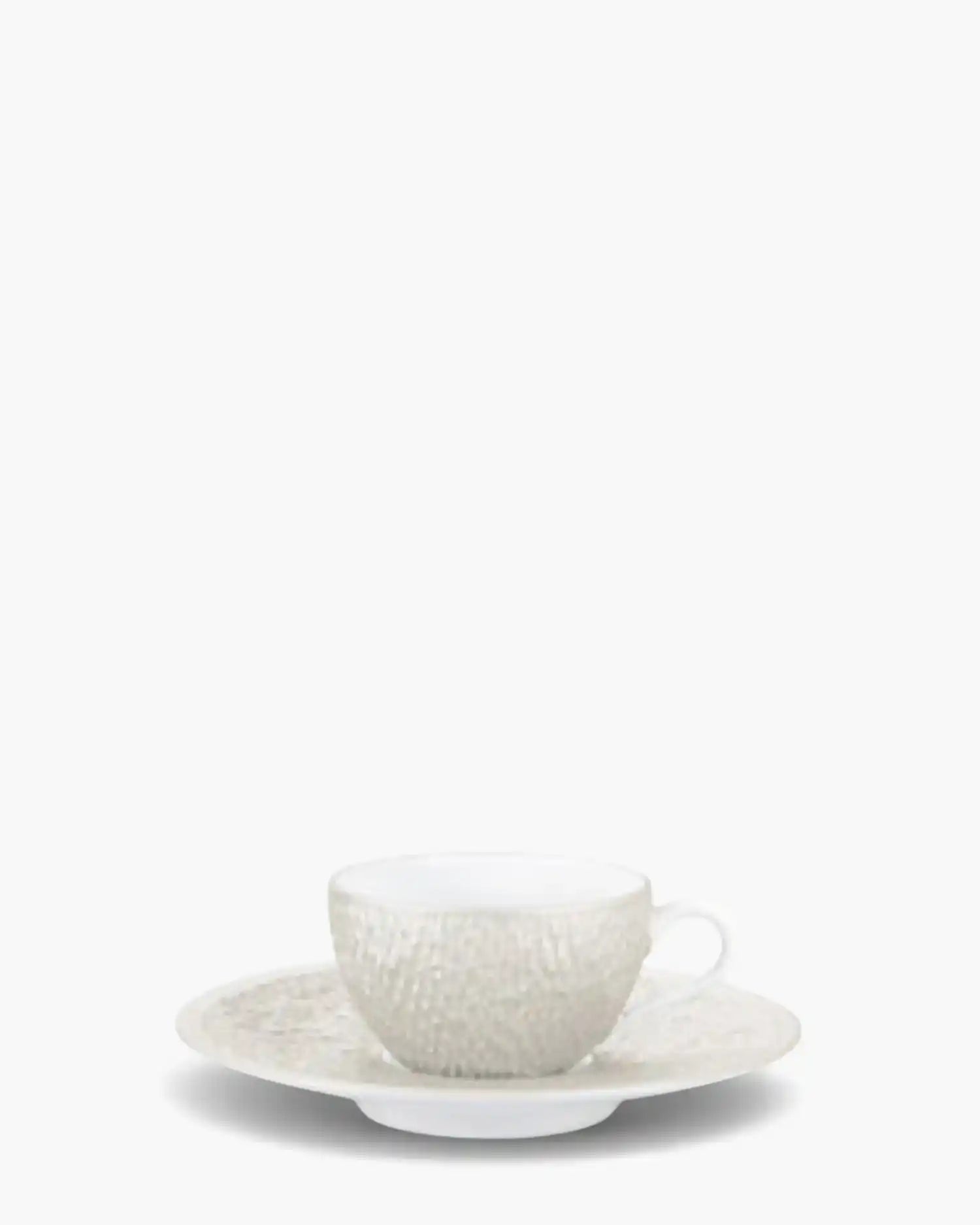 Raynaud Minéral coffee cup with saucer in Limoges porcelain with coloured decoration Iridescent pearl Moka - Buy now on ShopDecor - Discover the best products by RAYNAUD design