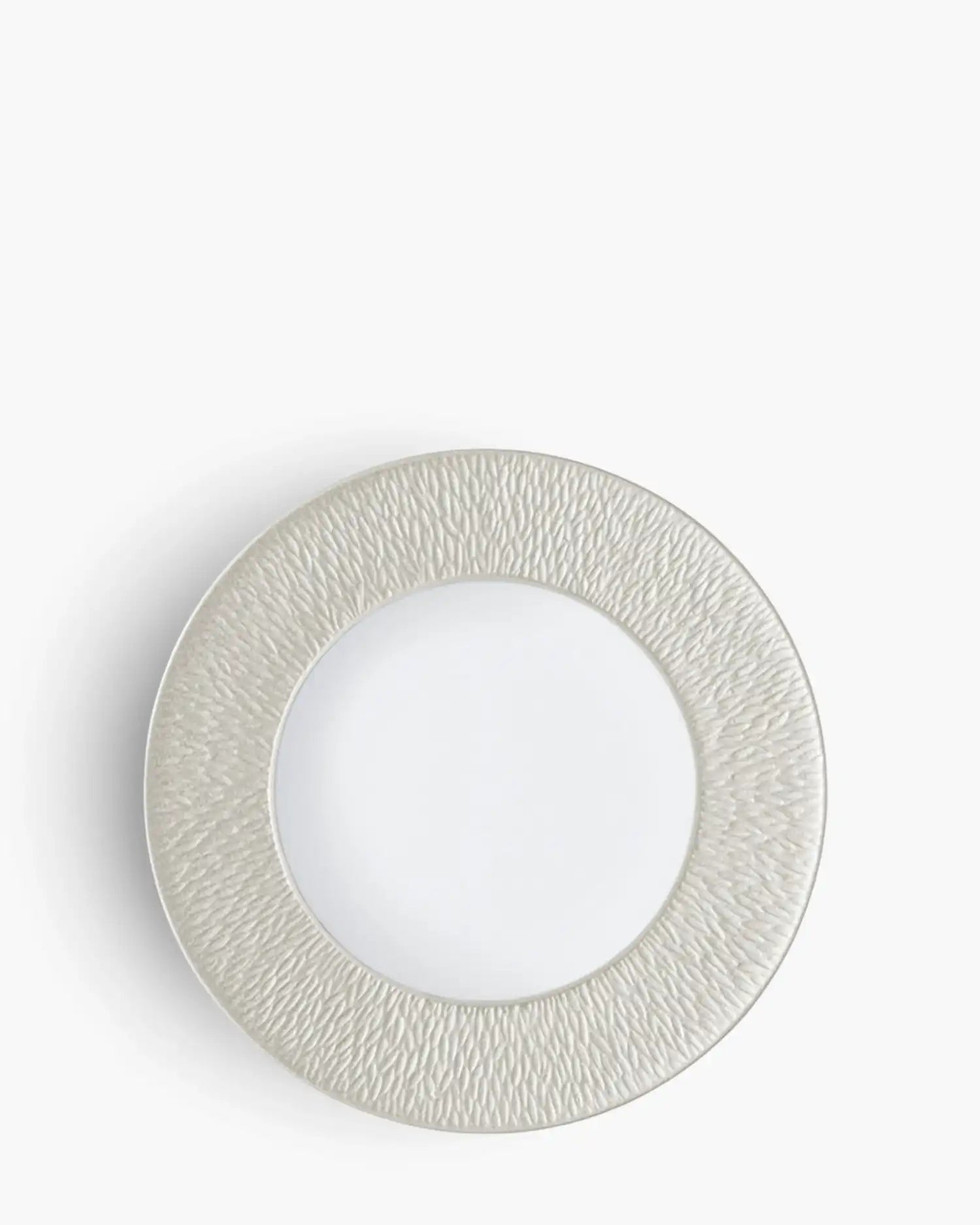 Raynaud Minéral coupe dinner plate in Limoges porcelain with coloured decoration Iridescent pearl ∅ 29 cm - Buy now on ShopDecor - Discover the best products by RAYNAUD design