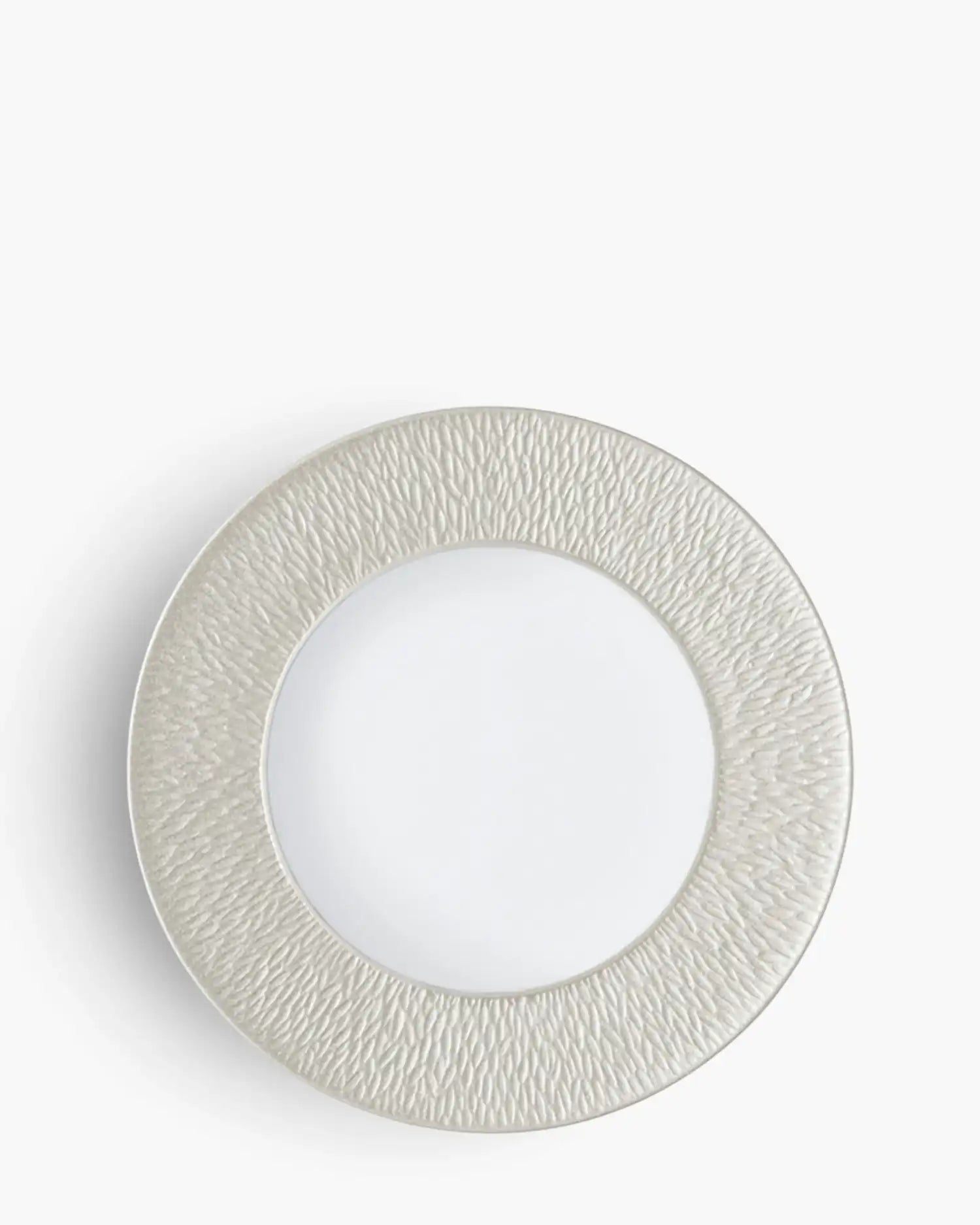 Raynaud Minéral coupe dinner plate in Limoges porcelain with coloured decoration Iridescent pearl ∅ 32 cm - Buy now on ShopDecor - Discover the best products by RAYNAUD design