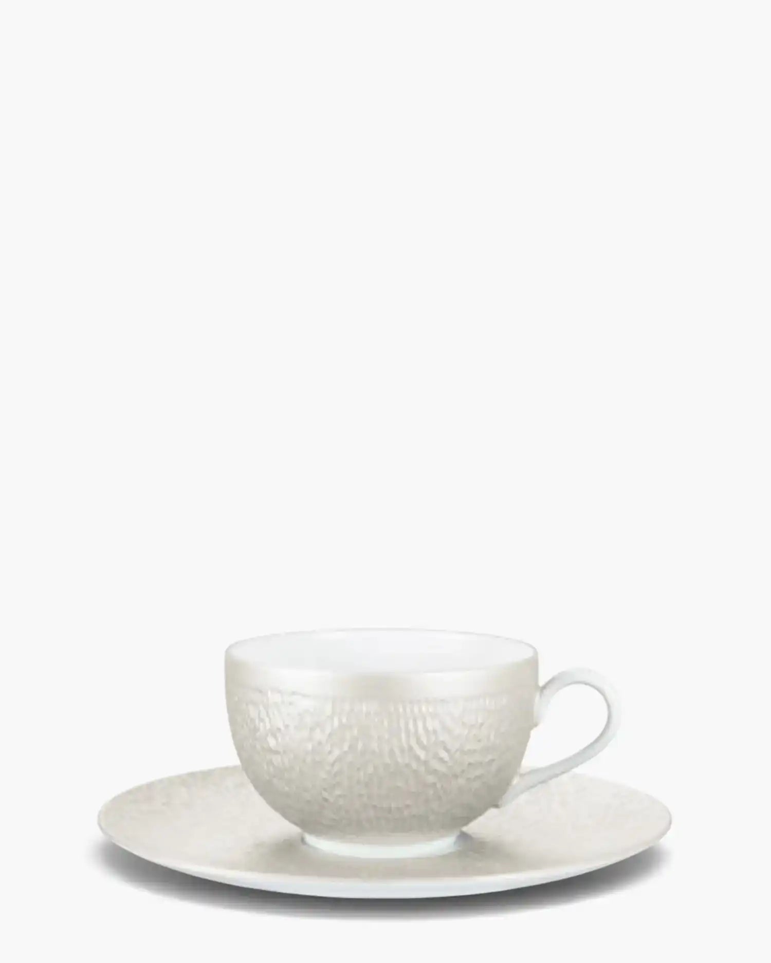 Raynaud Minéral tea cup with saucer in Limoges porcelain with coloured decoration Iridescent pearl 25 cl - Buy now on ShopDecor - Discover the best products by RAYNAUD design