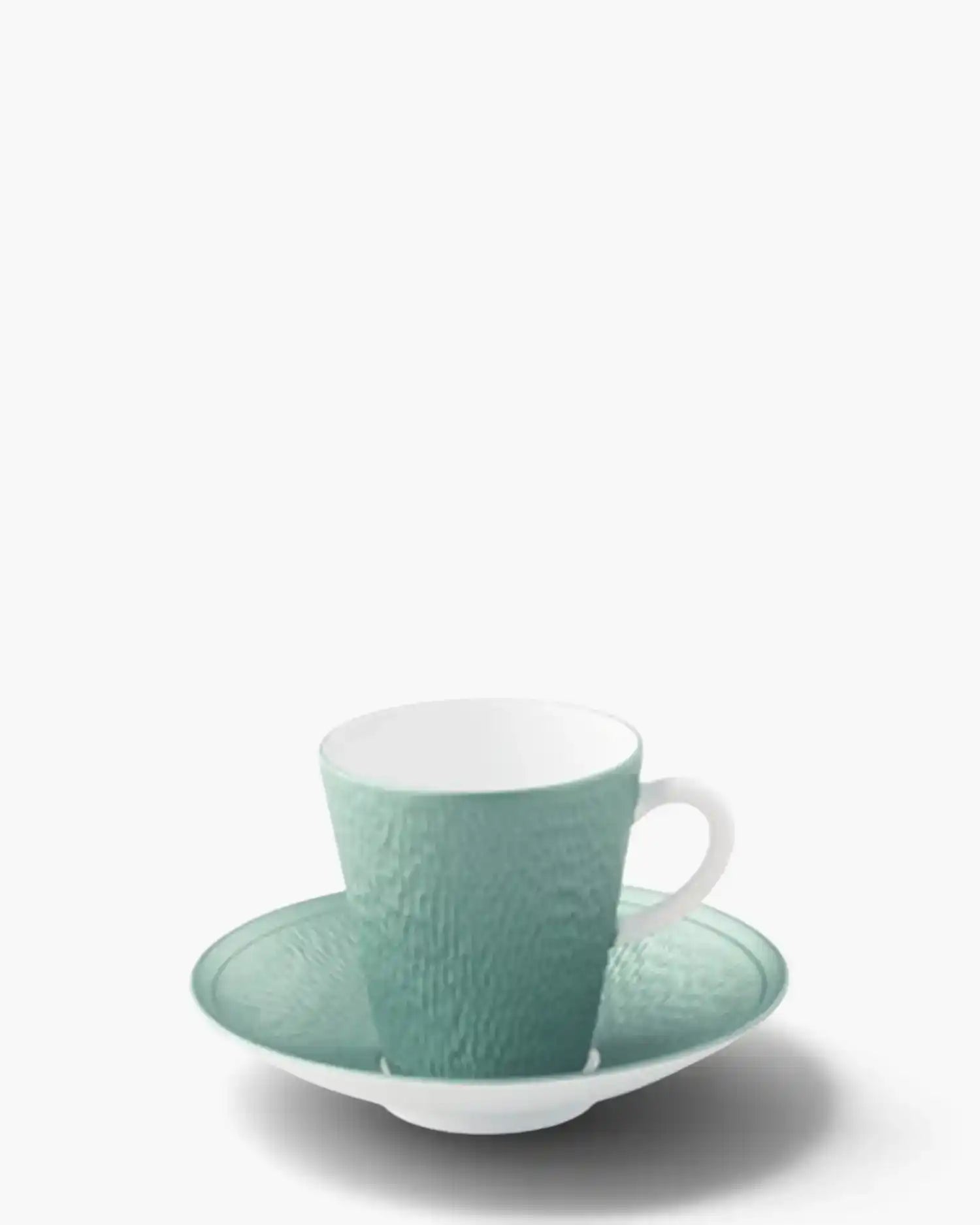 Raynaud Minéral coffee cup with saucer in Limoges porcelain with coloured decoration Iridescent turquoise Coffee - Buy now on ShopDecor - Discover the best products by RAYNAUD design