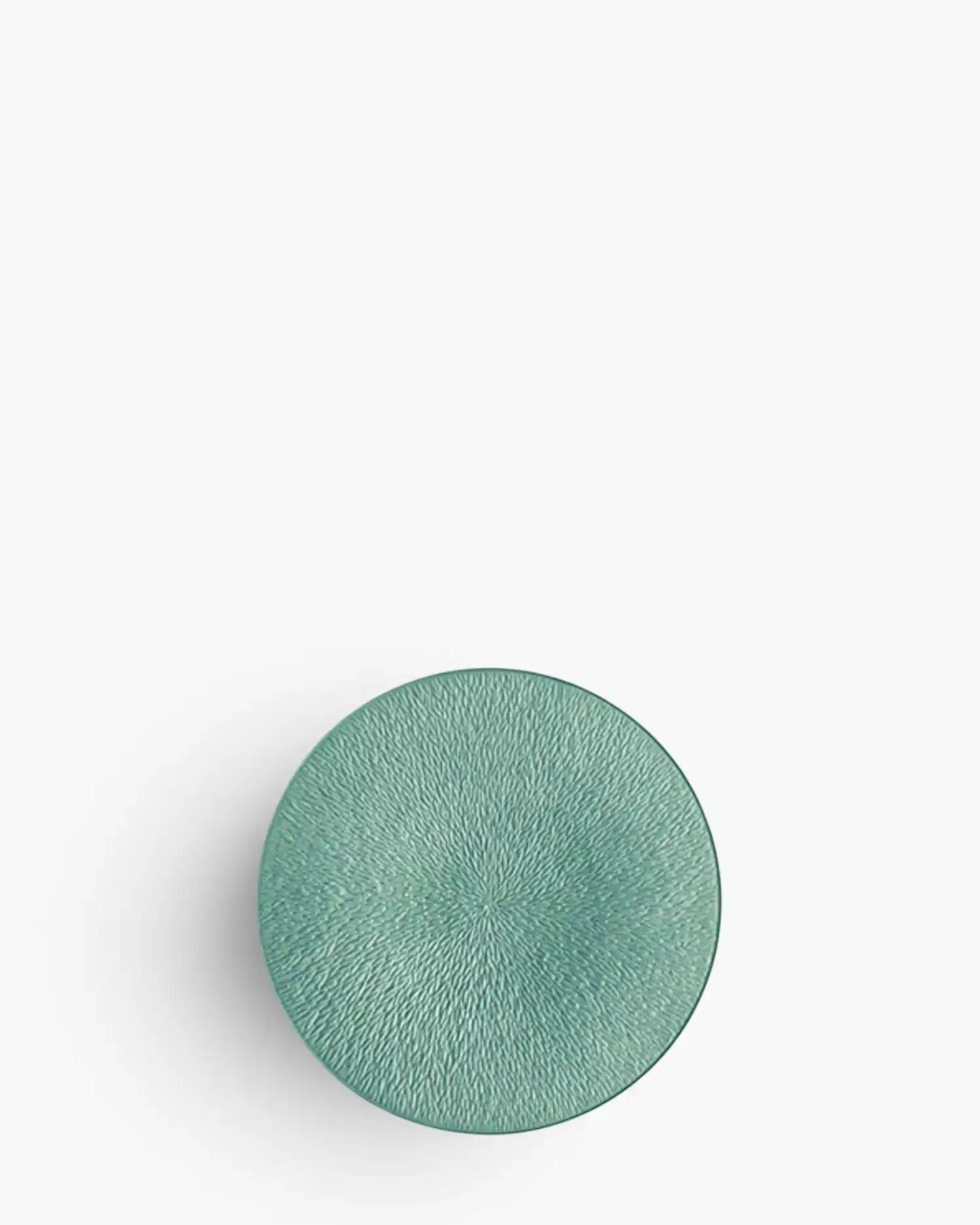 Raynaud Minéral fully engraved coupe dinner plate in Limoges porcelain with coloured decoration Iridescent turquoise ∅ 16 cm - Buy now on ShopDecor - Discover the best products by RAYNAUD design