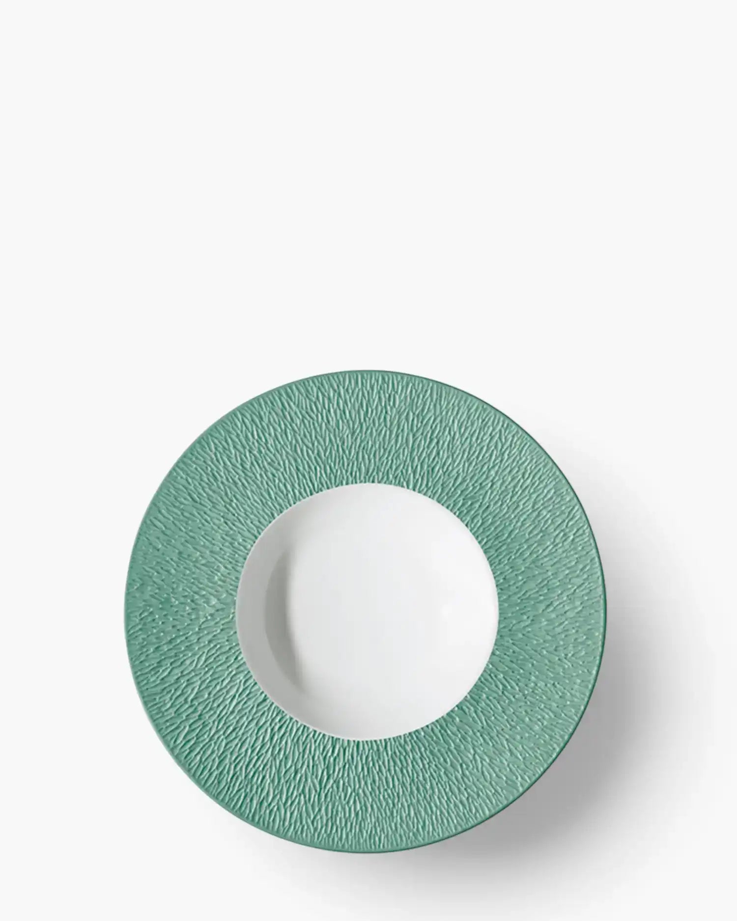 Raynaud Minéral deep plate in Limoges porcelain with coloured decoration Iridescent turquoise ∅ 27 cm - Buy now on ShopDecor - Discover the best products by RAYNAUD design