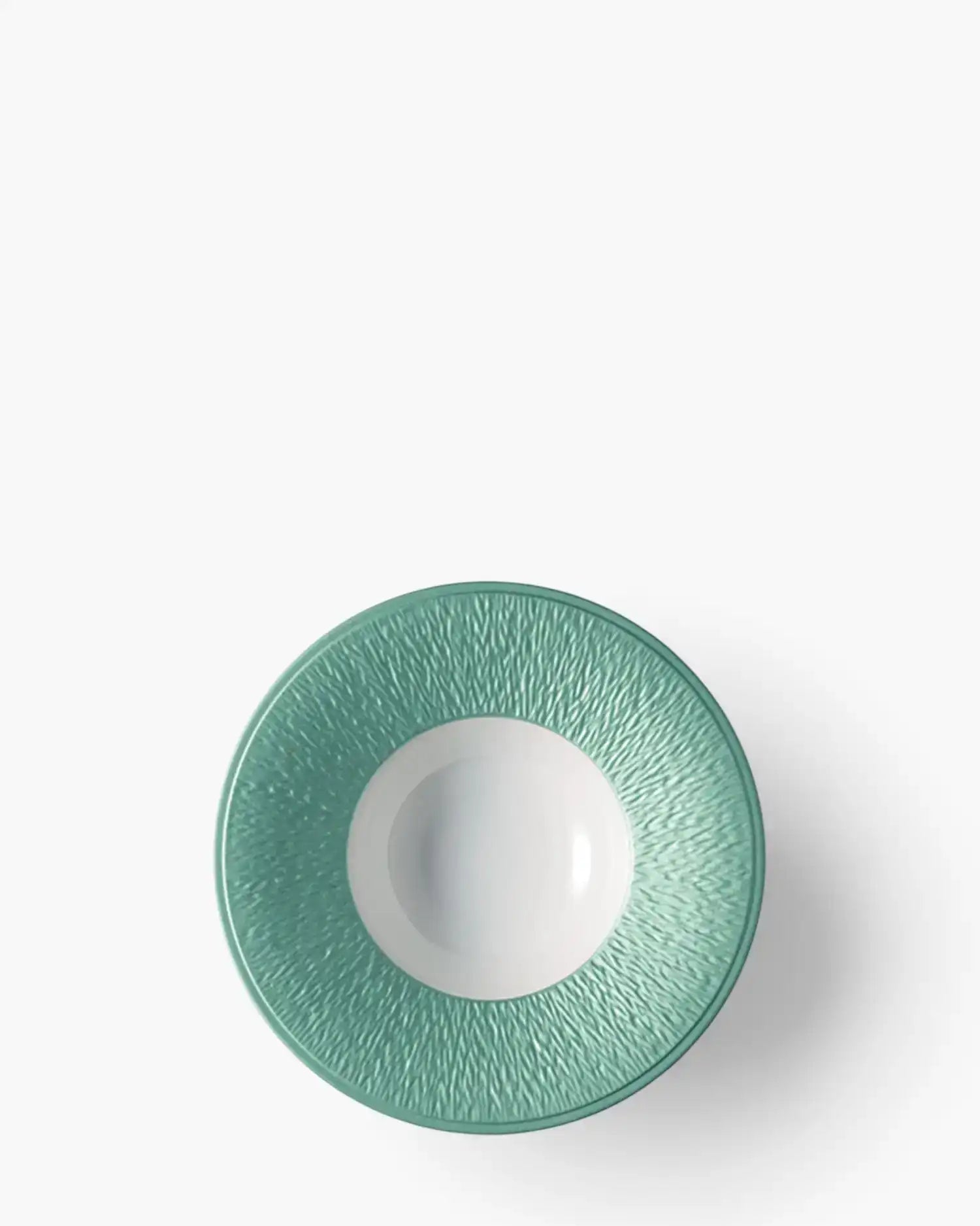 Raynaud Minéral deep plate in Limoges porcelain with coloured decoration Iridescent turquoise ∅ 22 cm - Buy now on ShopDecor - Discover the best products by RAYNAUD design