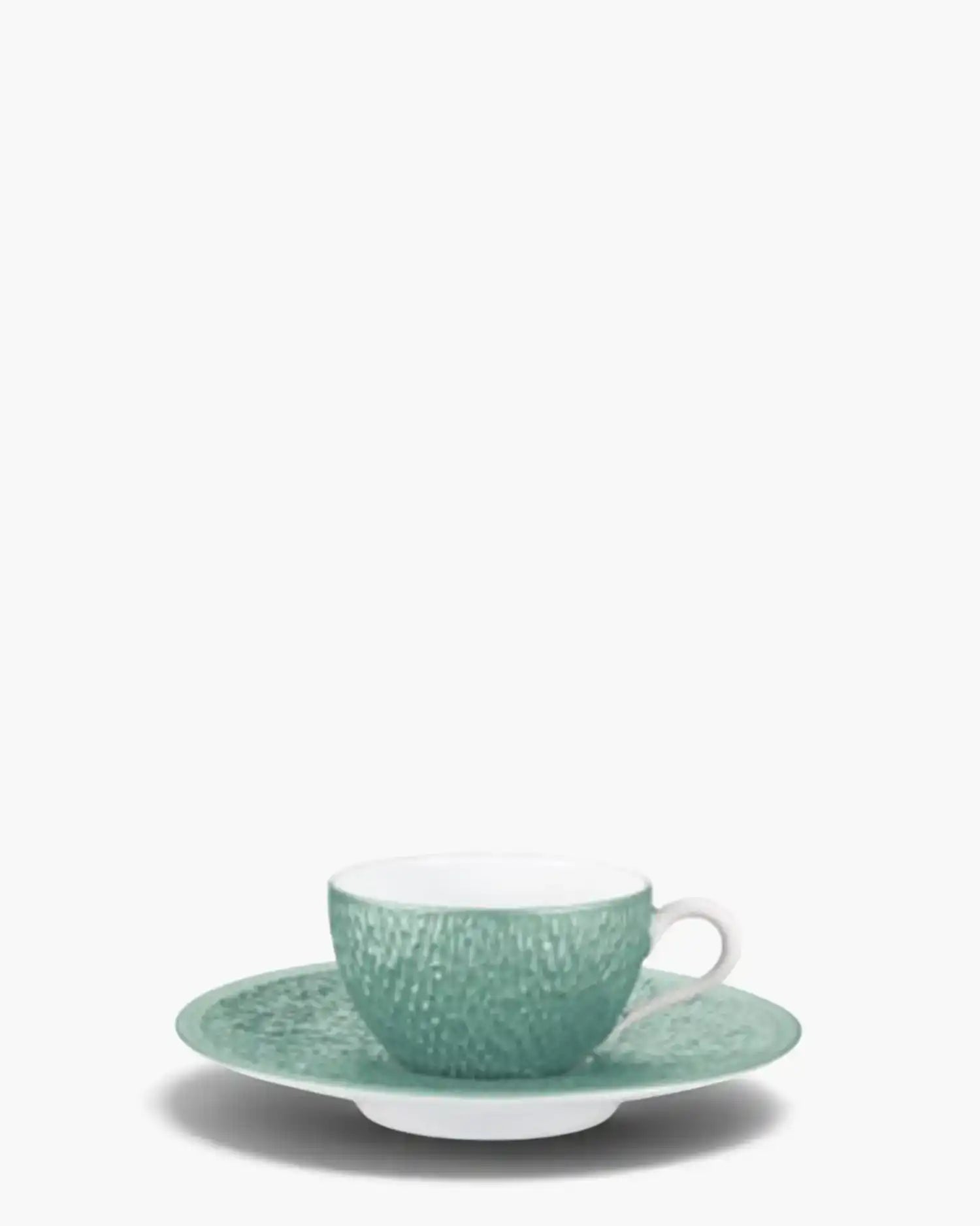 Raynaud Minéral coffee cup with saucer in Limoges porcelain with coloured decoration Iridescent turquoise Moka - Buy now on ShopDecor - Discover the best products by RAYNAUD design