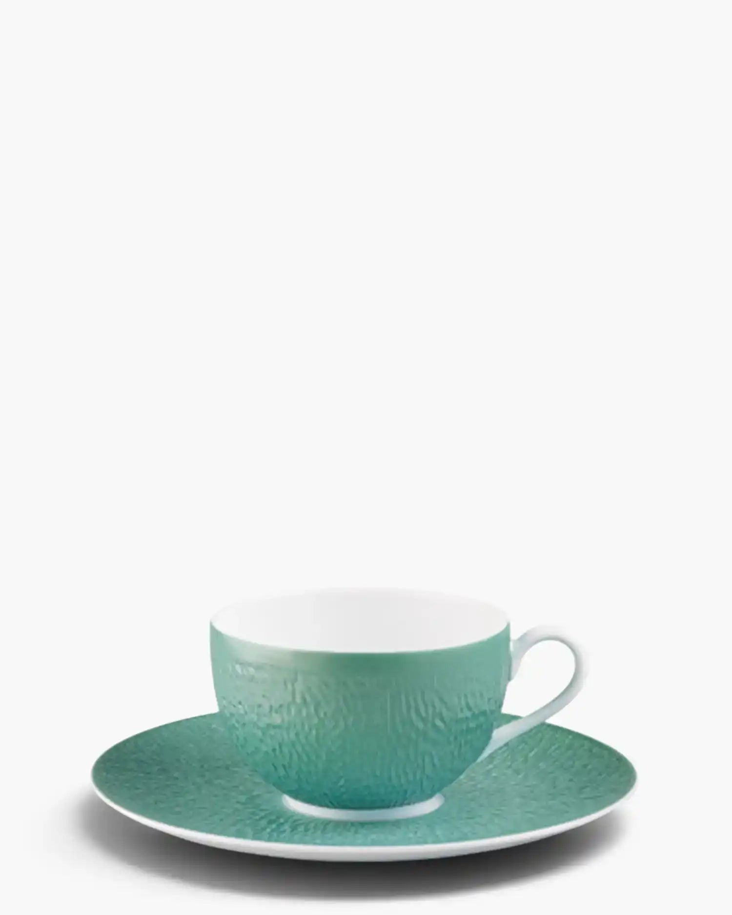 Raynaud Minéral tea cup with saucer in Limoges porcelain with coloured decoration Iridescent turquoise 25 cl - Buy now on ShopDecor - Discover the best products by RAYNAUD design