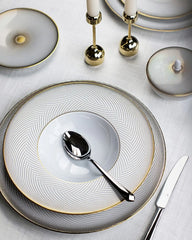 Raynaud Oskar rim deep plate in Limoges porcelain - Buy now on ShopDecor - Discover the best products by RAYNAUD design