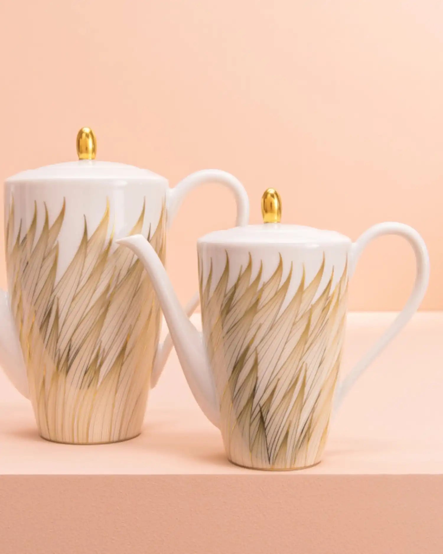 Raynaud Phénix coffee pot in Limoges porcelain with gold decoration - Buy now on ShopDecor - Discover the best products by RAYNAUD design