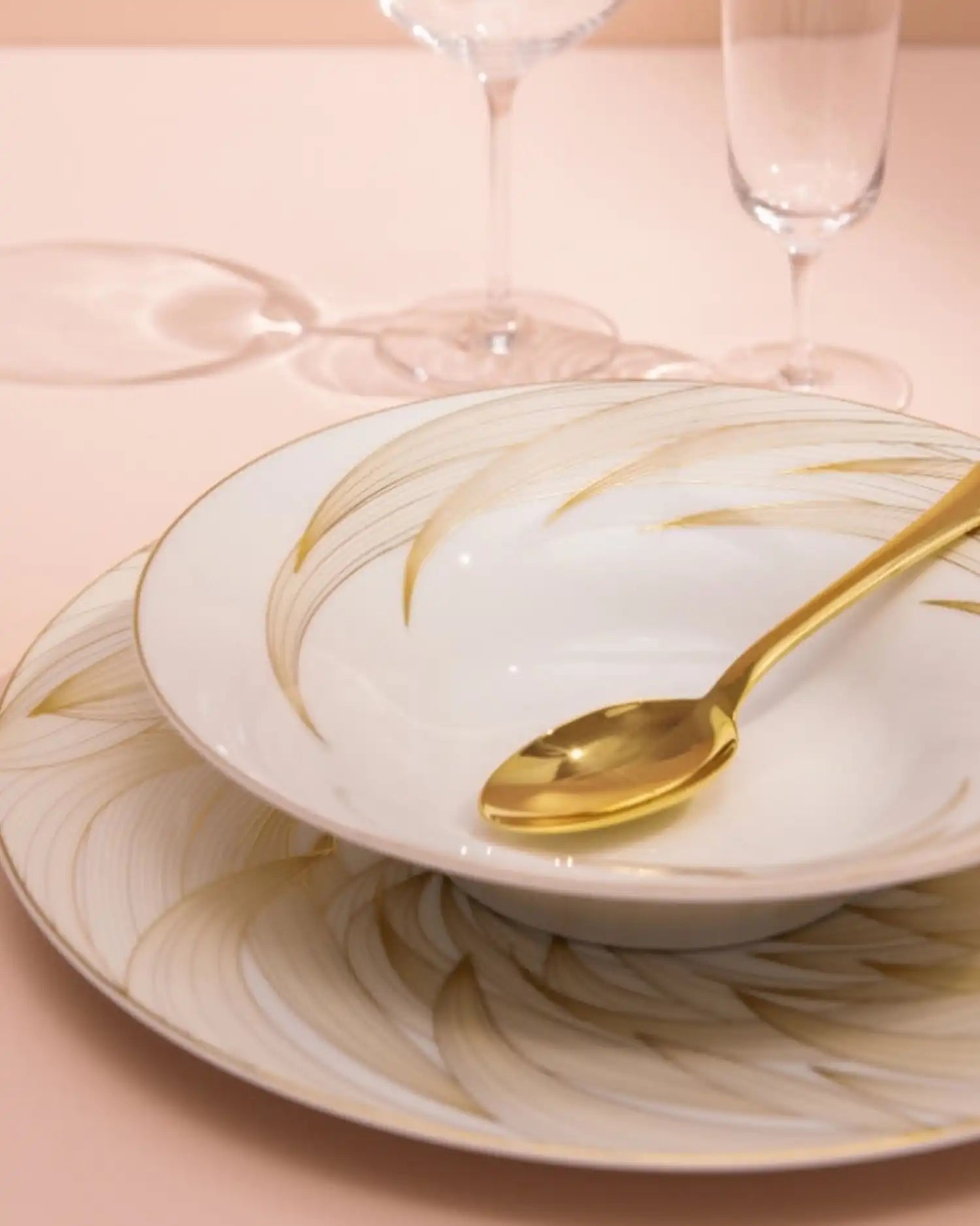 Raynaud Phénix coupe deep plate in Limoges porcelain with gold decoration - Buy now on ShopDecor - Discover the best products by RAYNAUD design