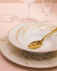 Raynaud Phénix coupe deep plate in Limoges porcelain with gold decoration - Buy now on ShopDecor - Discover the best products by RAYNAUD design