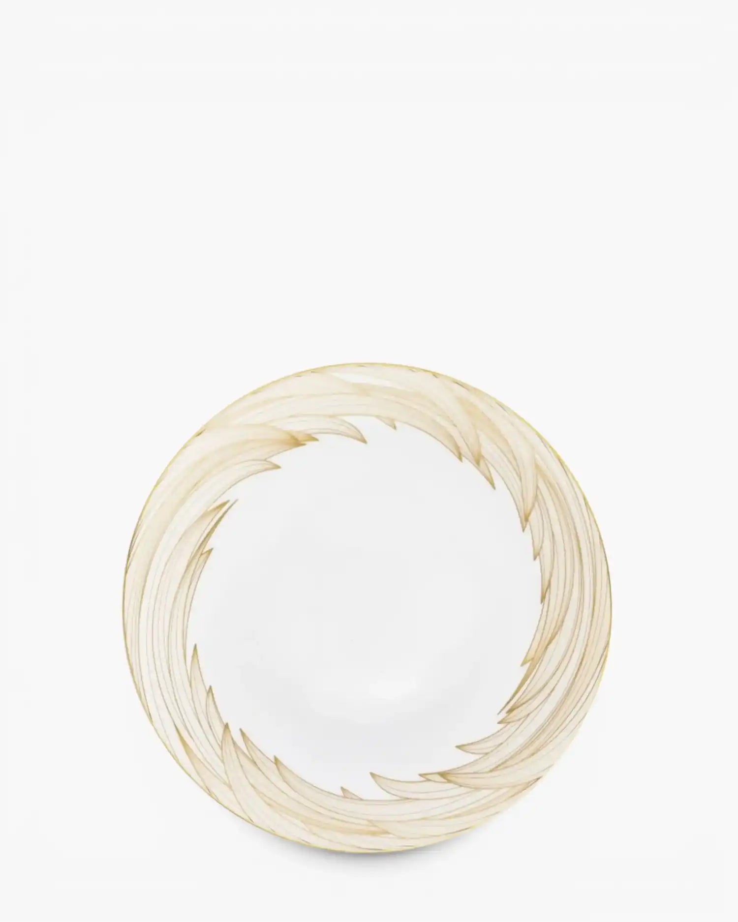 Raynaud Phénix coupe dinner plate in Limoges porcelain with gold decoration ∅ 27 cm - Buy now on ShopDecor - Discover the best products by RAYNAUD design
