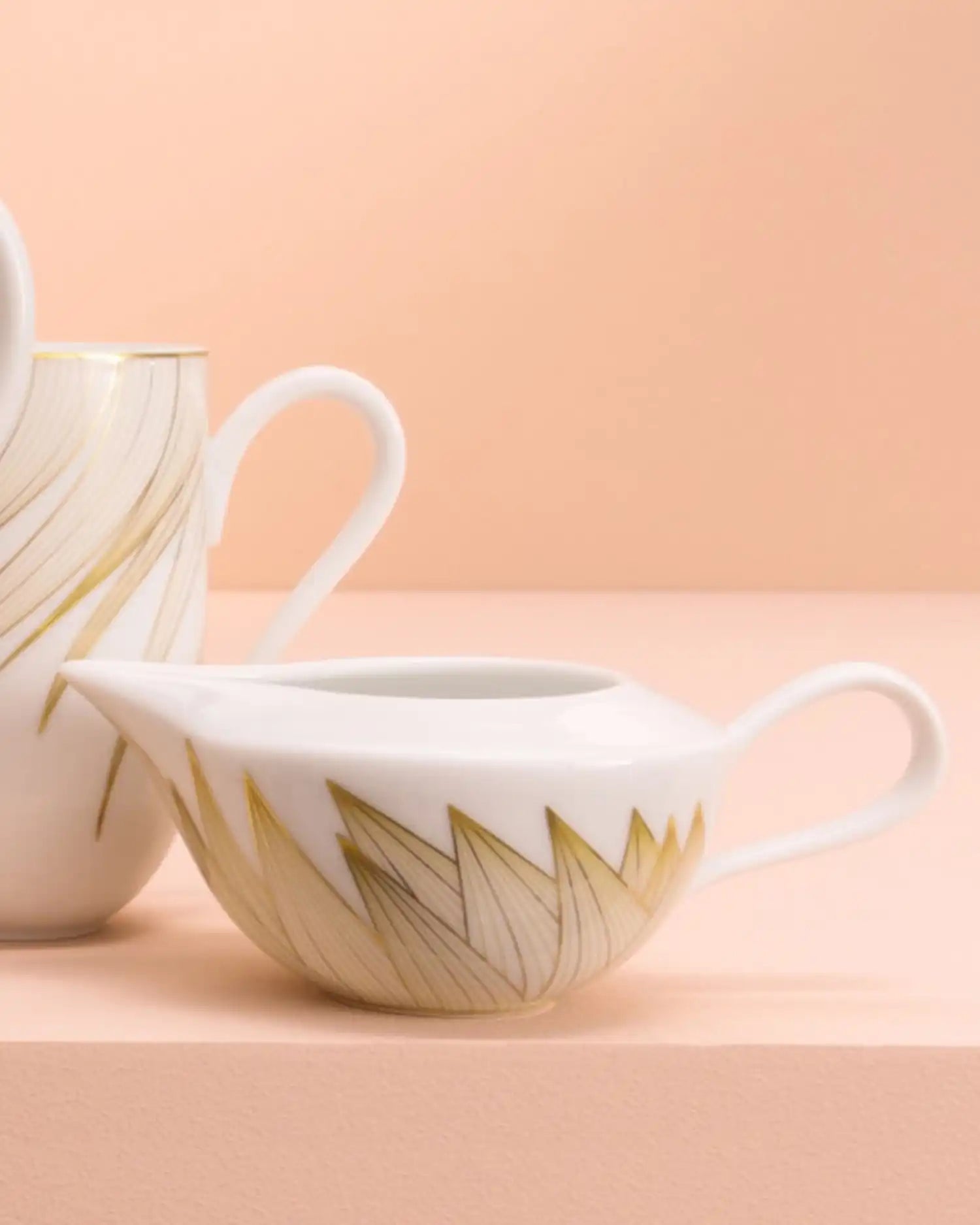 Raynaud Phénix creamer in Limoges porcelain with gold decoration - Buy now on ShopDecor - Discover the best products by RAYNAUD design