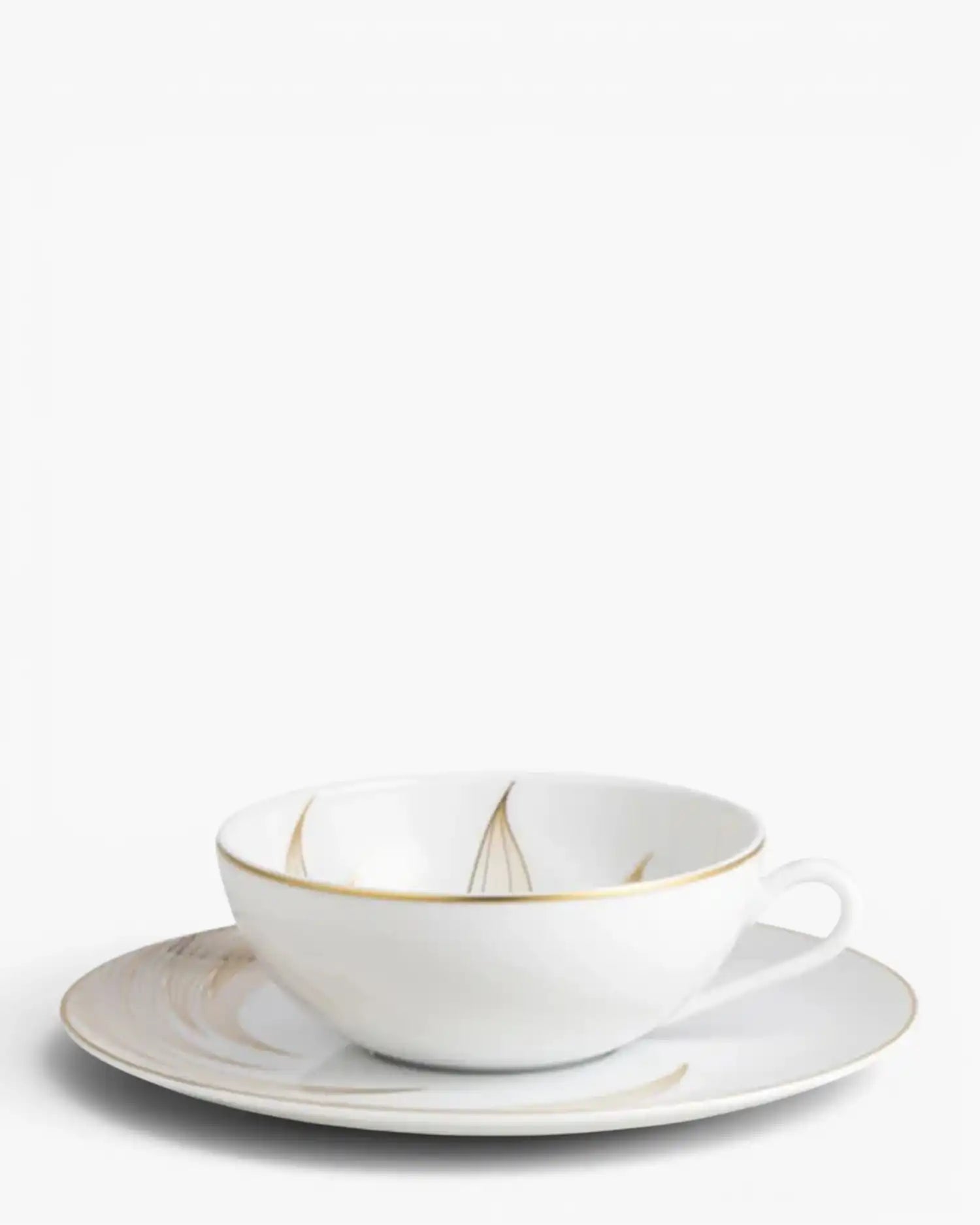 Raynaud Phénix tea cup with saucer in Limoges porcelain with gold decoration 22 cl - Buy now on ShopDecor - Discover the best products by RAYNAUD design