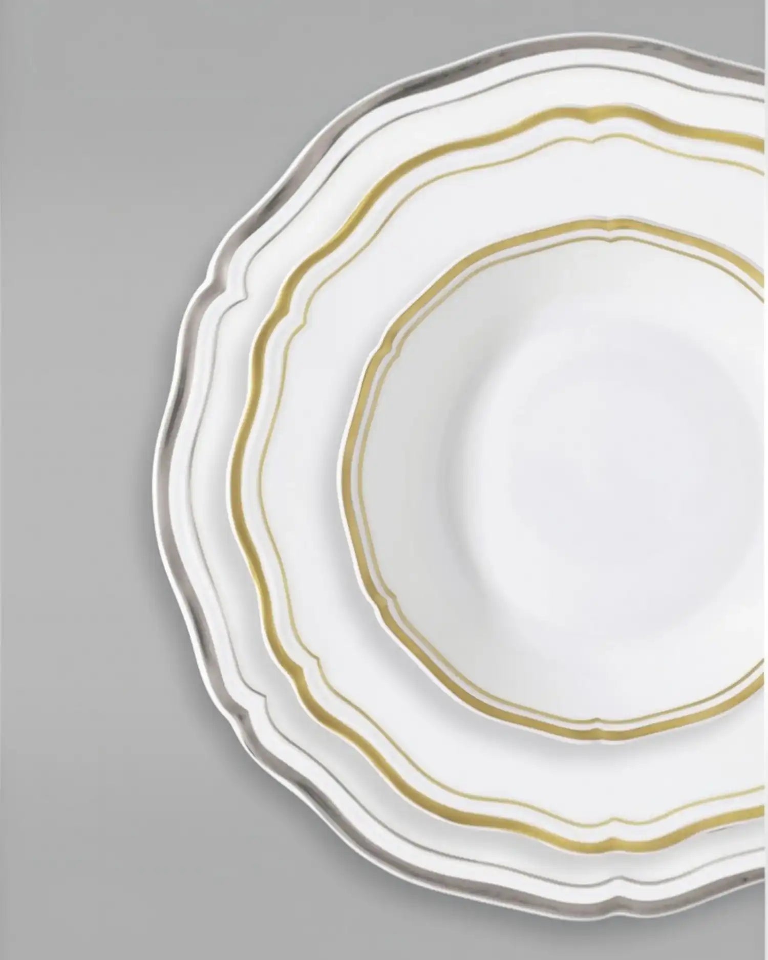 Raynaud Polka deep plate in Limoges porcelain - Buy now on ShopDecor - Discover the best products by RAYNAUD design