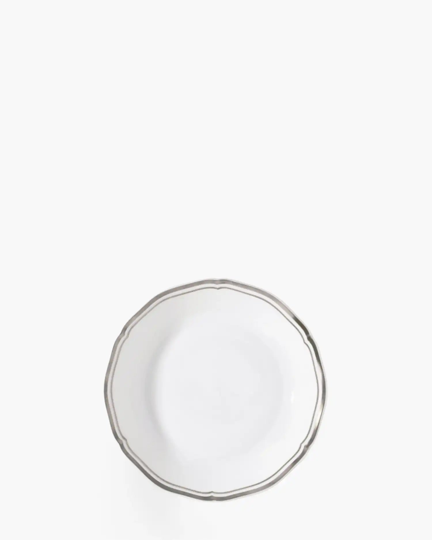 Raynaud Polka deep plate in Limoges porcelain Platinum ∅ 19 cm - Buy now on ShopDecor - Discover the best products by RAYNAUD design