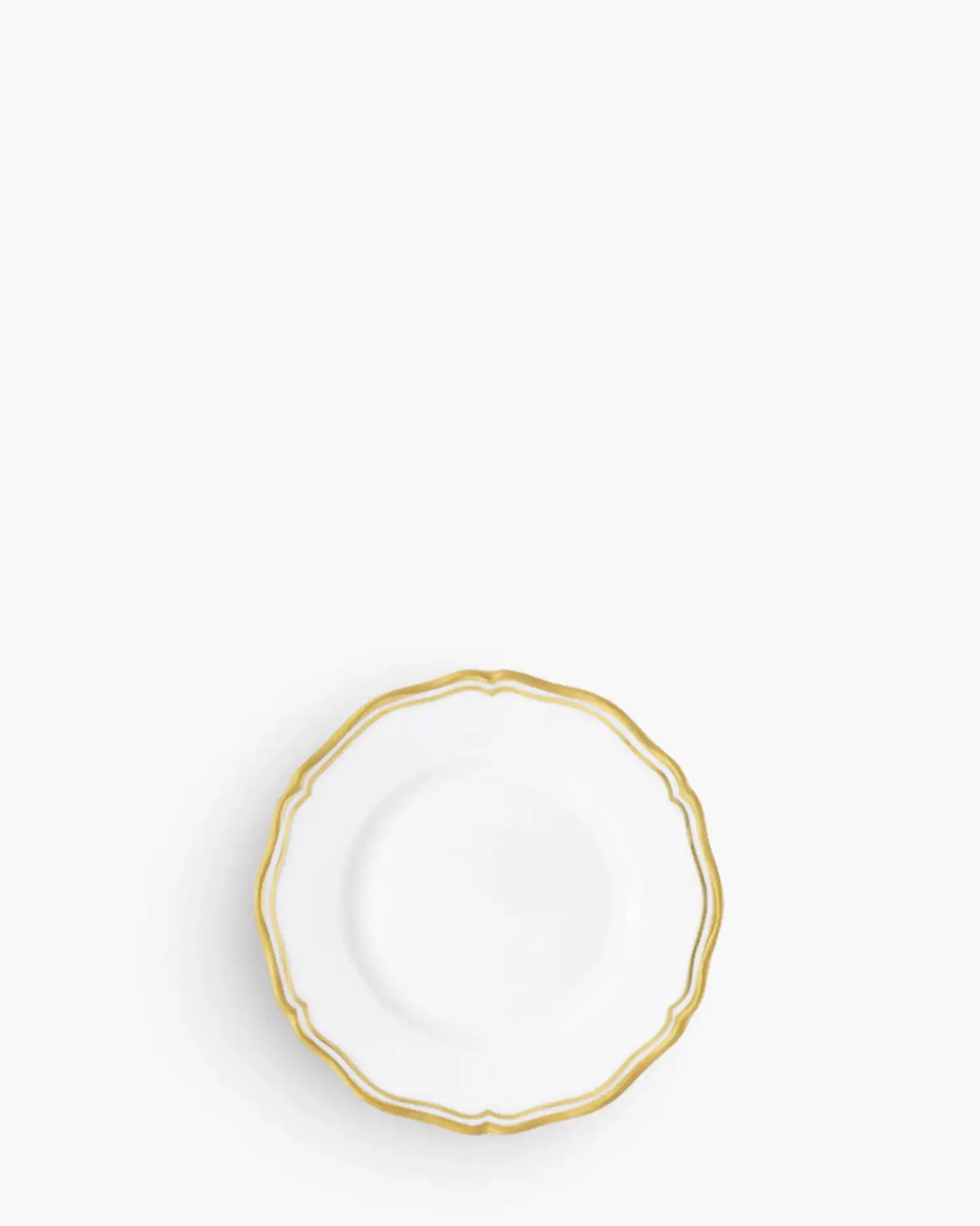 Raynaud Polka rim dinner plate in Limoges porcelain Gold ∅ 16 cm - Buy now on ShopDecor - Discover the best products by RAYNAUD design