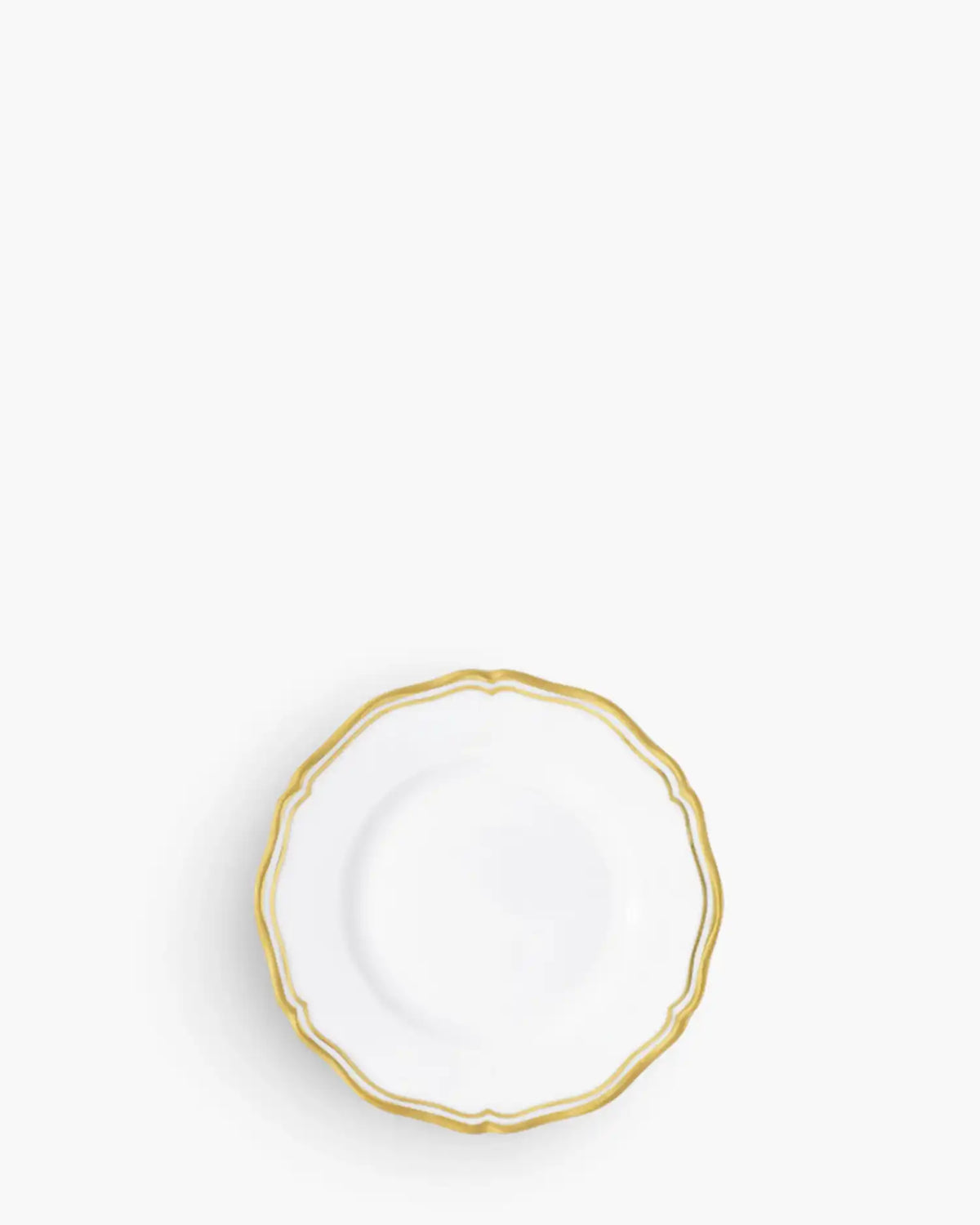 Raynaud Polka rim dinner plate in Limoges porcelain Gold ∅ 16 cm - Buy now on ShopDecor - Discover the best products by RAYNAUD design
