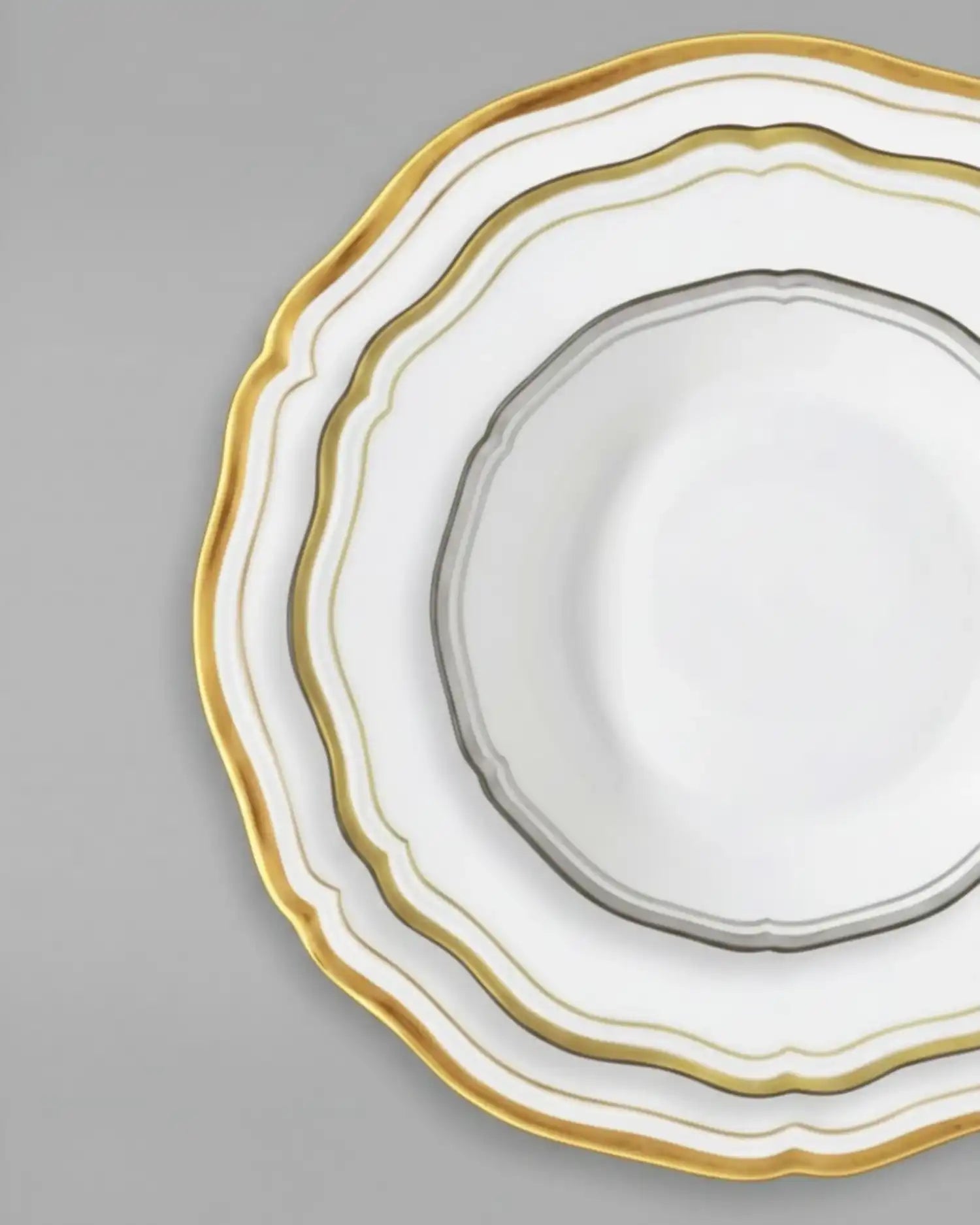 Raynaud Polka deep plate in Limoges porcelain - Buy now on ShopDecor - Discover the best products by RAYNAUD design